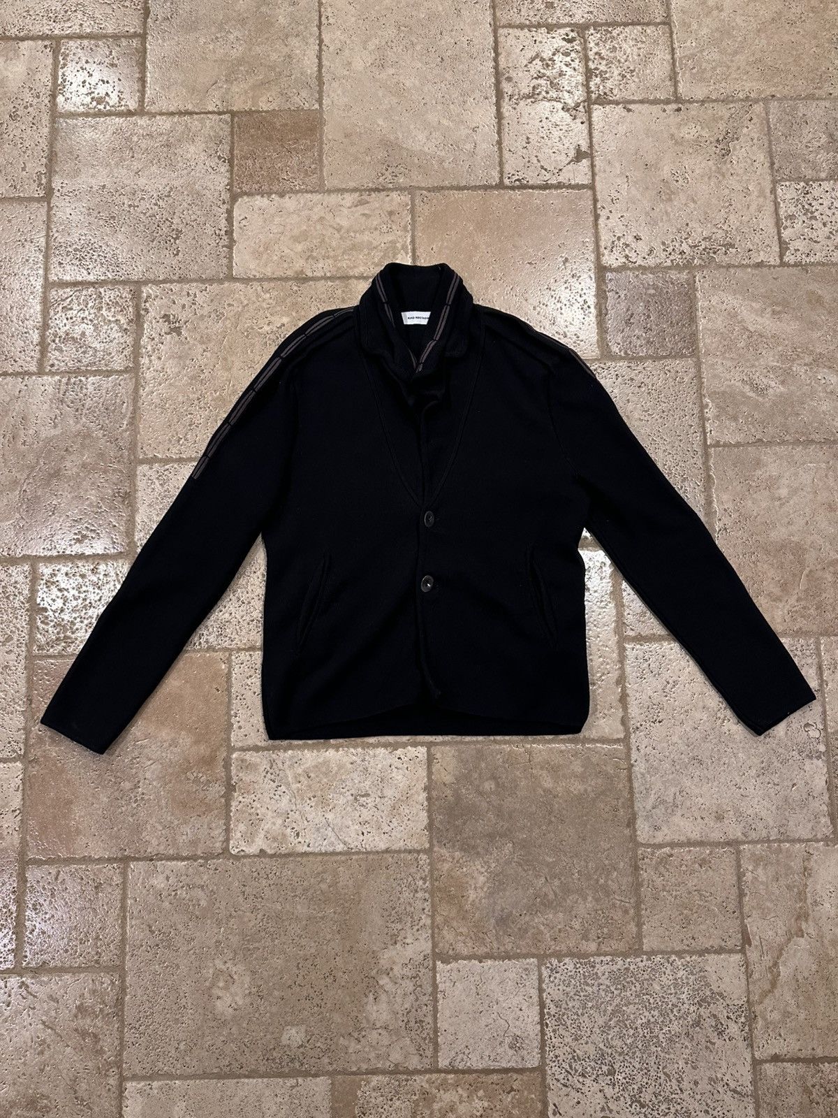 Kiko Kostadinov Kiko Kostadinov Black Oval Button Up Sweater Cardigan Size US S / EU 44-46 / 1 - 3 Thumbnail