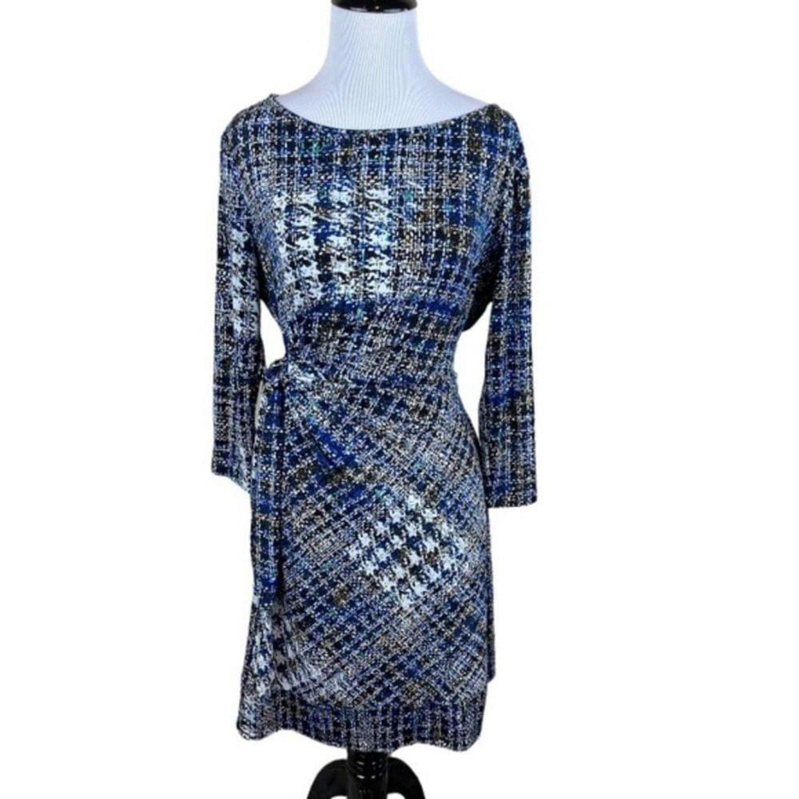 Donna Morgan Donna Morgan Abstract Print Belted Dress Retro Vibes M Size M / US 6-8 / IT 42-44 - 2 Thumbnail