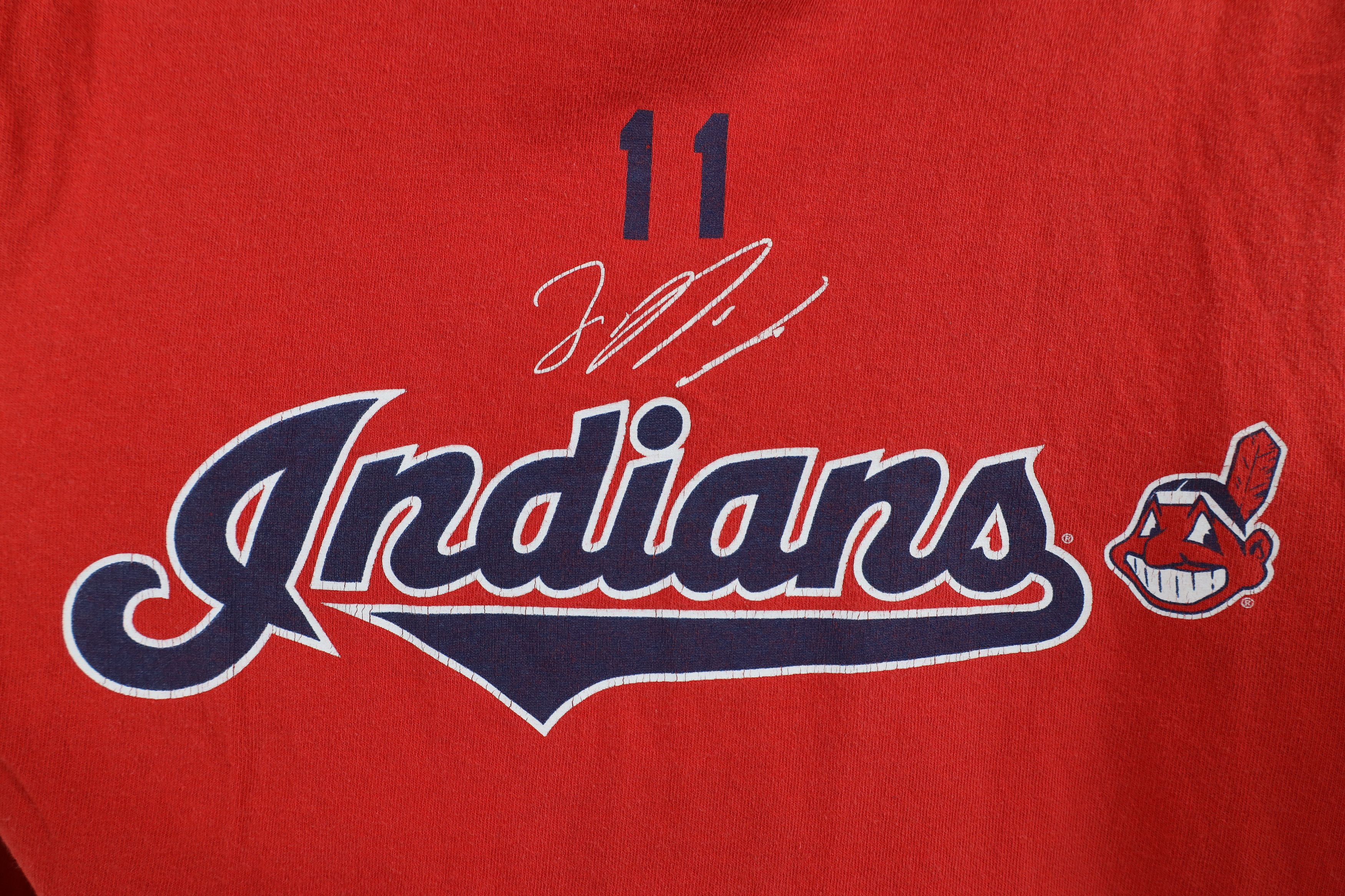 Majestic × Vintage Vintage Majestic Cleveland Indians Baseball Jersey T-Shirt Size US S / EU 44-46 / 1 - 4 Thumbnail