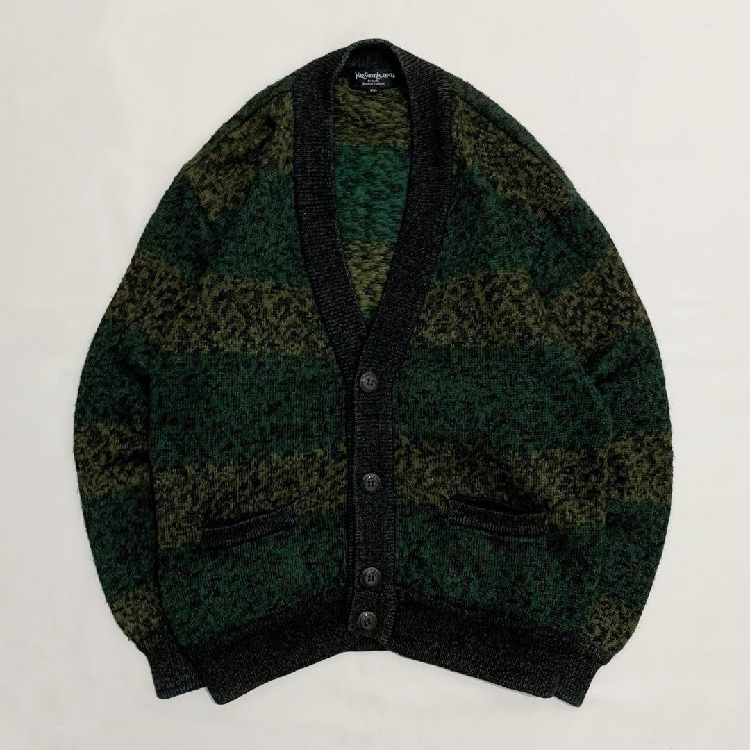 Vintage Yves Saint Laurent Cardigan Wool Grandpa Sweater