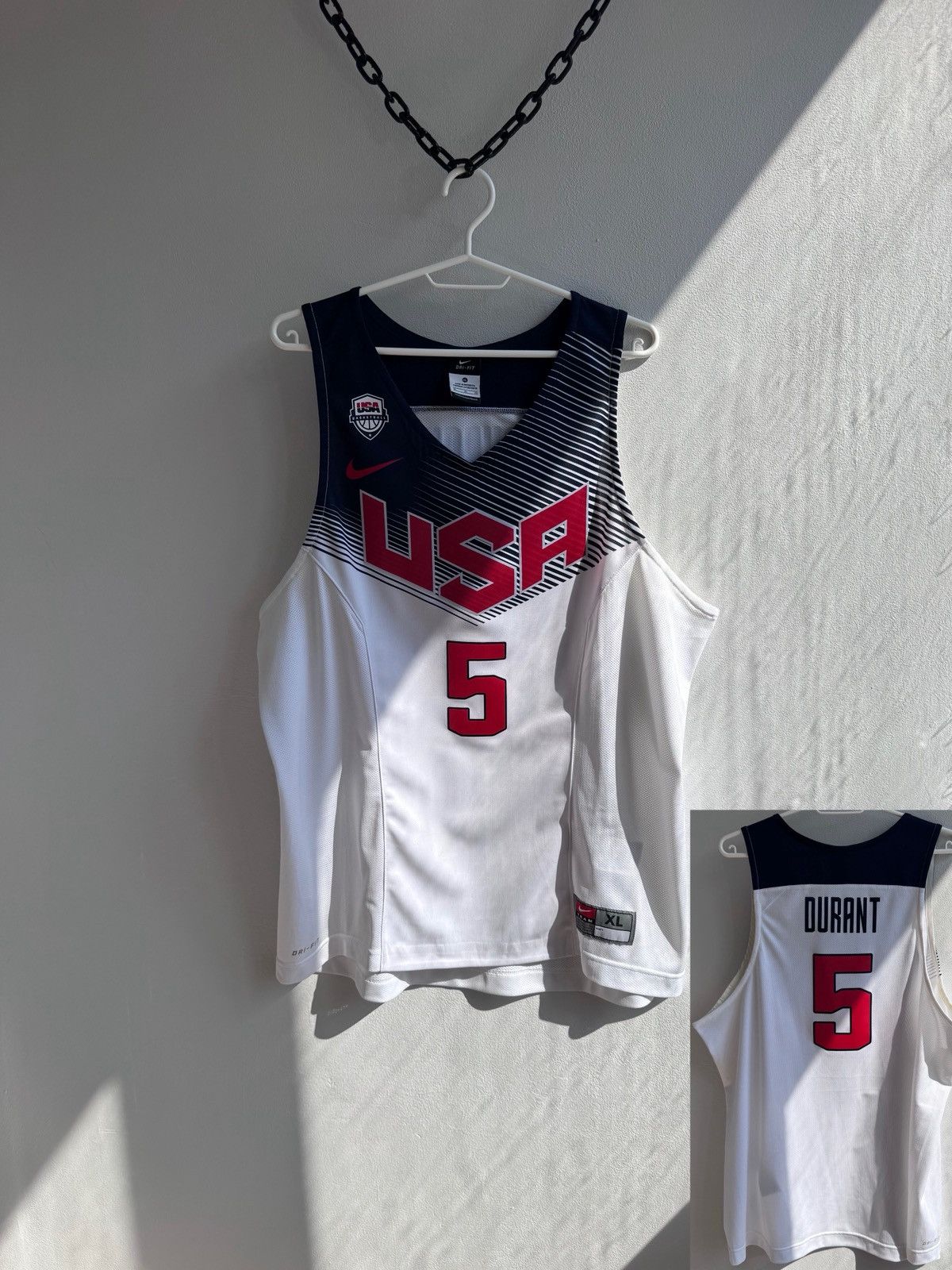 Nike Nike Team USA Kevin Durant #5 Olympic Basketball Jersey NBA Size US XL / EU 56 / 4 - 1 Thumbnail