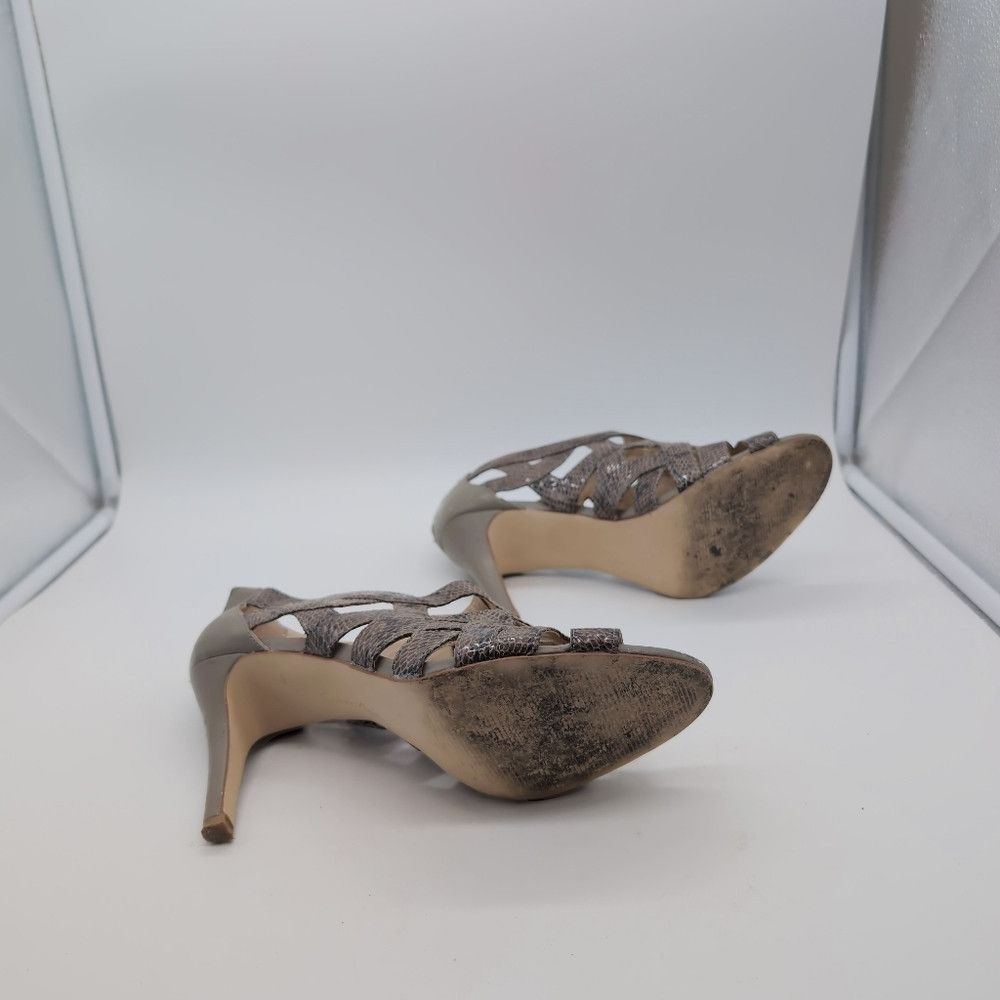 Calvin Klein Elegant Calvin Klein Sz 10 Kiani Lux Snakeskin Olive Patter Size US 10 / IT 40 - 7 Thumbnail