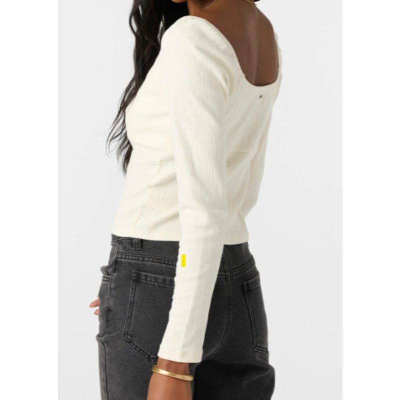 O'Neill NEW O'Neill Kristina Long Sleeve Top Center Twist Cutout XL Size XL / US 12-14 / IT 48-50 - 3 Thumbnail