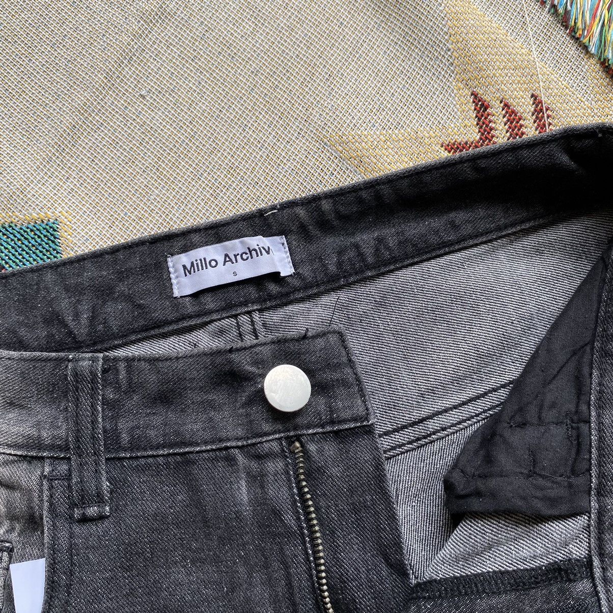 MILLO ARCHIVE Reflect Curved Baggy Denim Pants