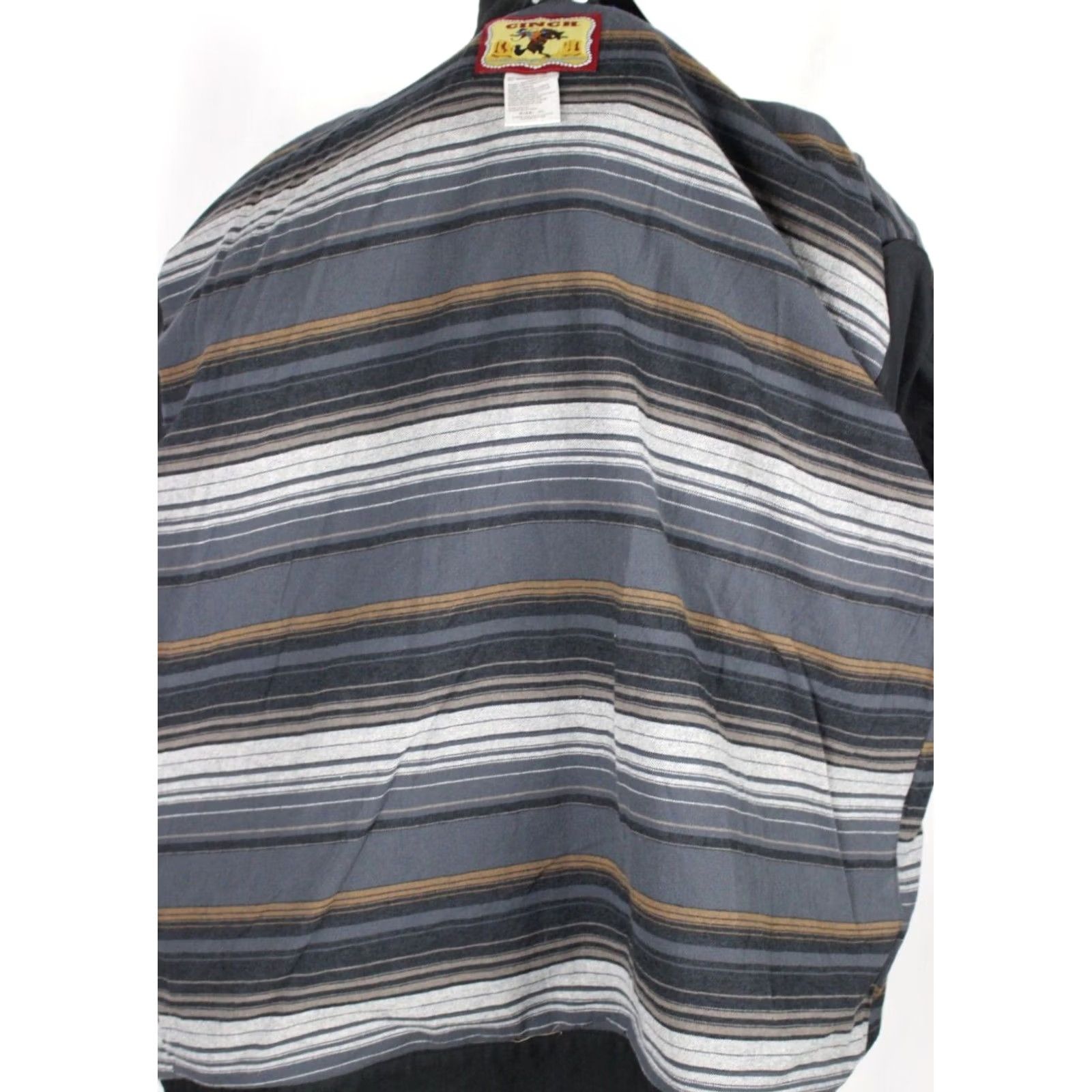 Vintage VINTAGE Cinch Men's Jacket? Canvas Solid Snap Lined XL Black MWJ1598001 Size US XL / EU 56 / 4 - 6 Thumbnail