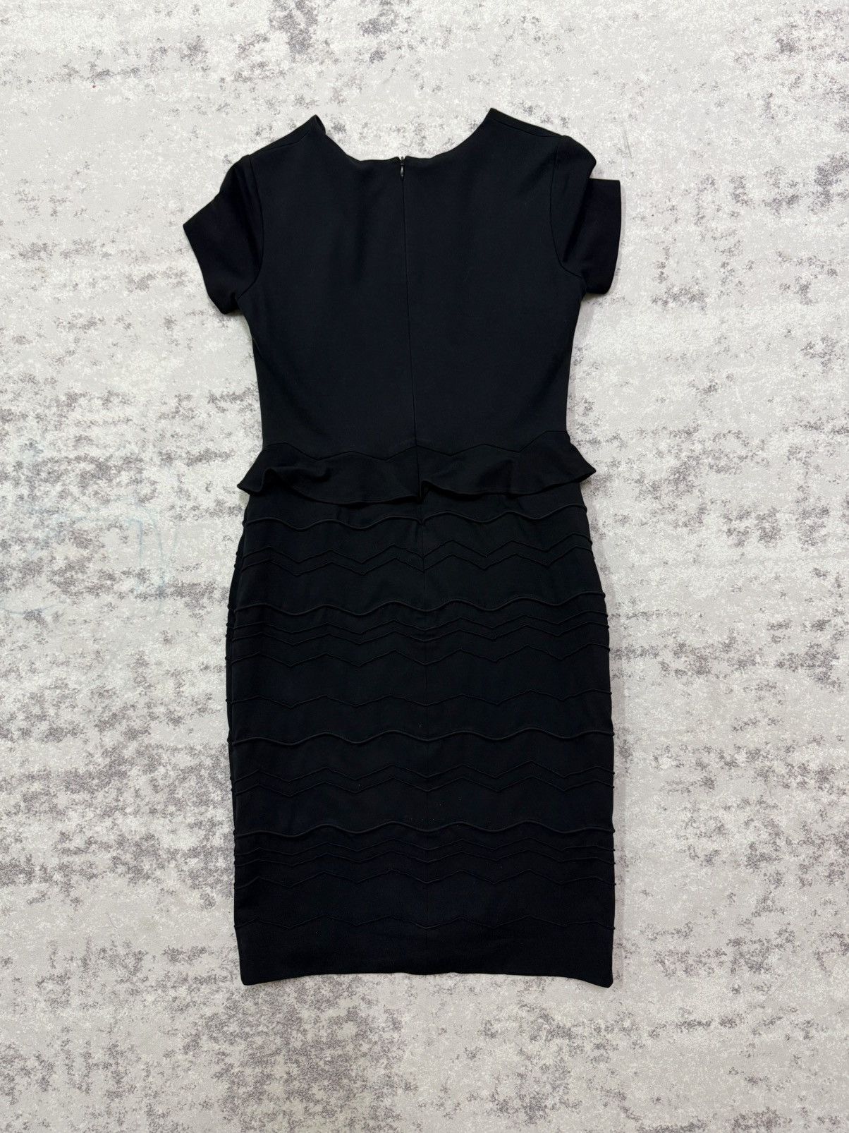 Escada Escada peplum dress with a chevron- pattern skirt Size S / US 4 / IT 40 - 4 Thumbnail