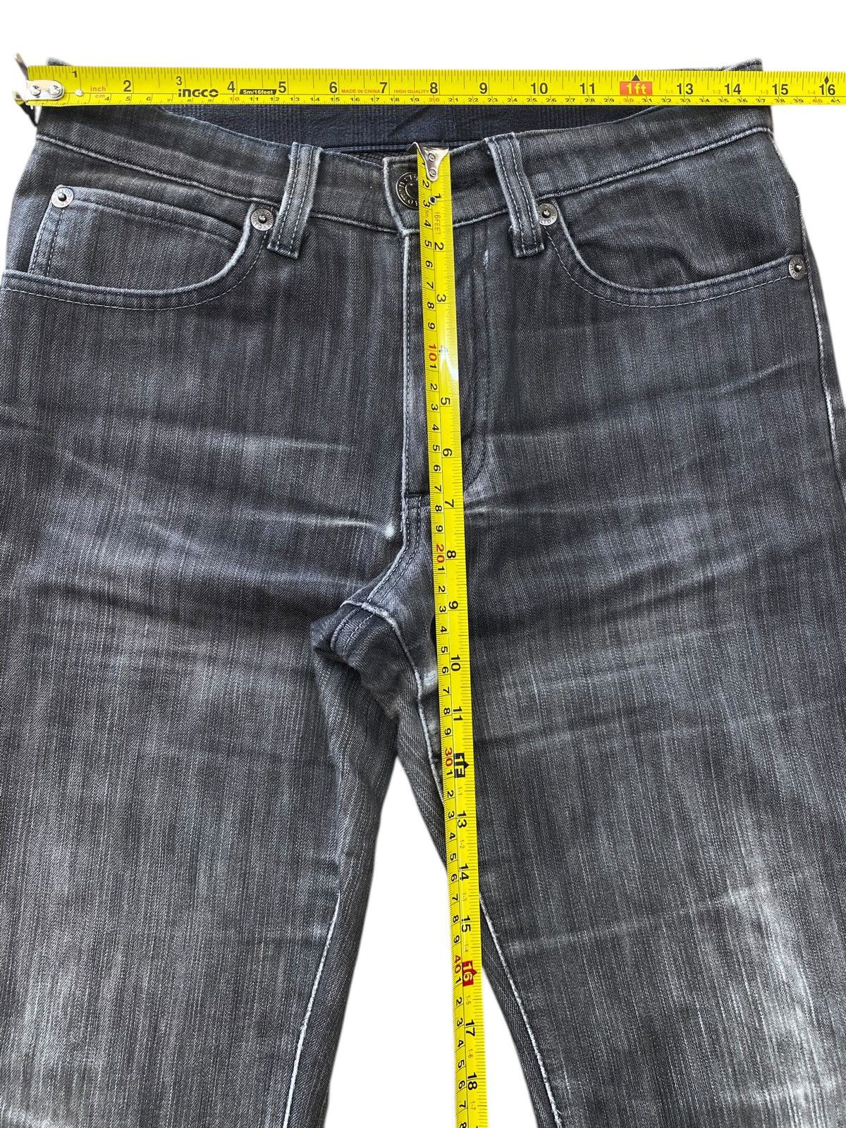 Edwin Edwin Blue Wash Whiskered Style Straight Leg Jeans Size US 29 - 6 Thumbnail