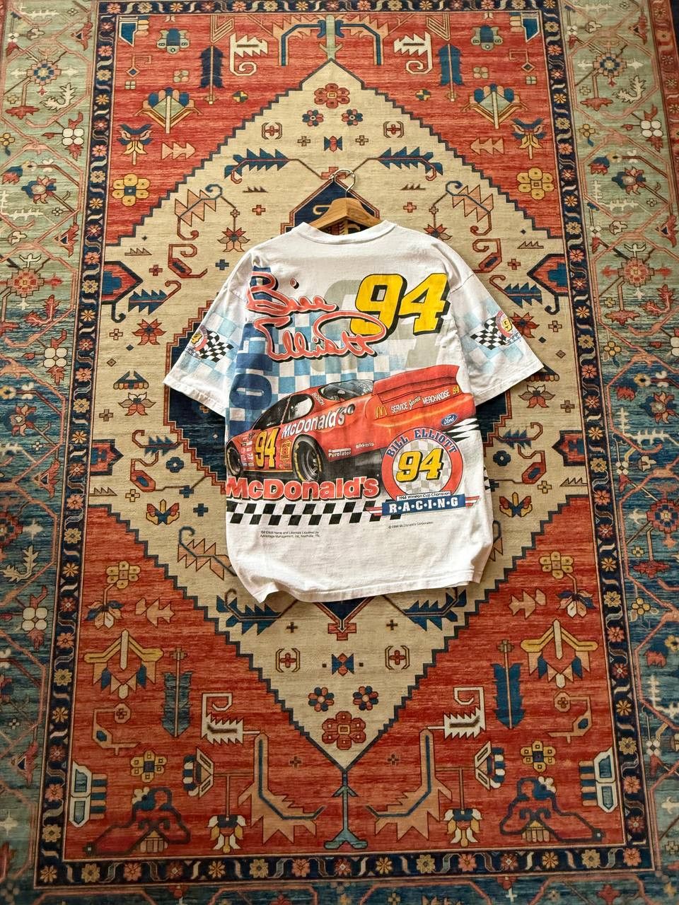 NASCAR VERY RARE 1998 Nascar Bill Elliott X McDonald's Shirt Size US L / EU 52-54 / 3 - 4 Thumbnail