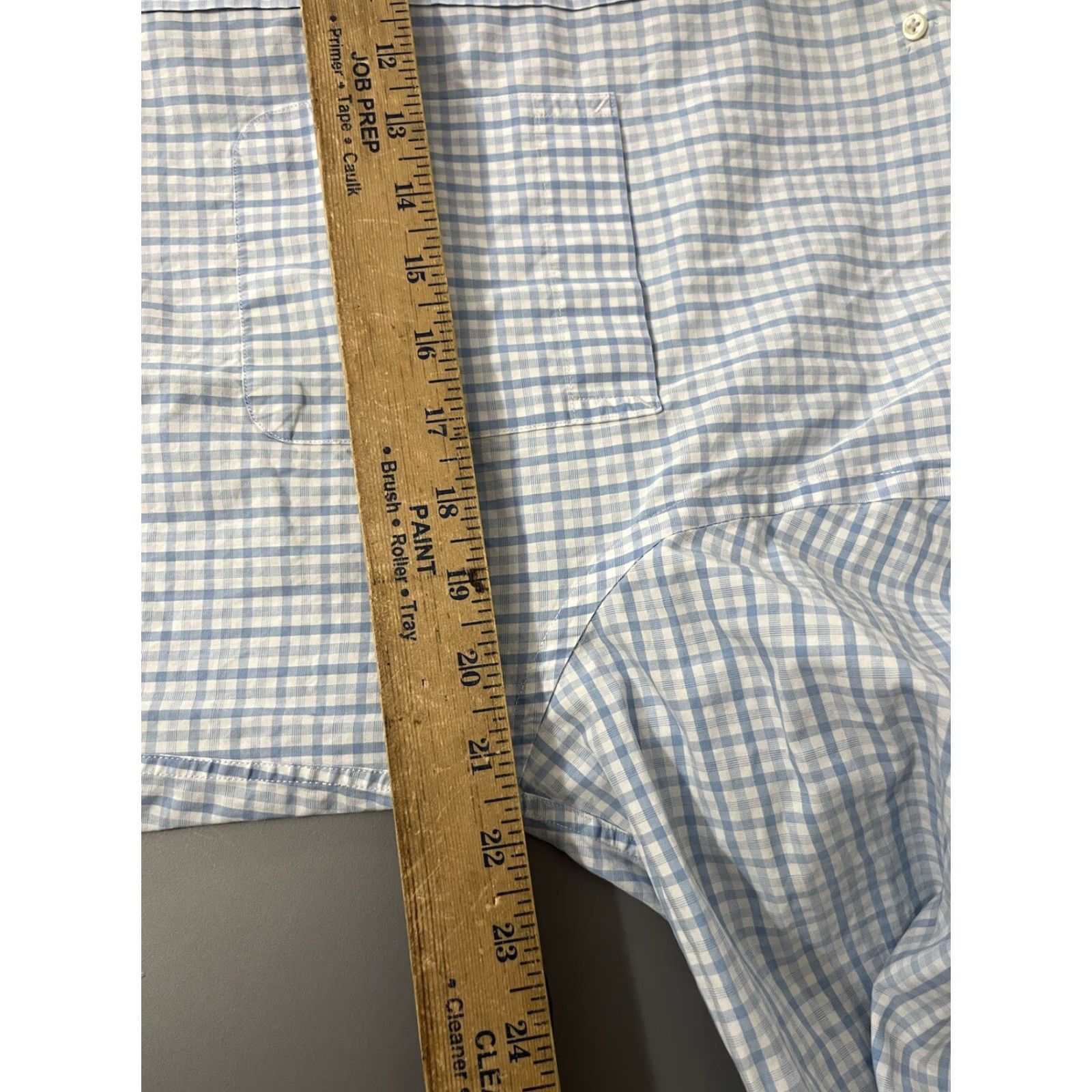 Tommy Hilfiger VINTAGE Tommy Hilfiger Blue Gingham Shirt MENS Regular Fit Short Sleeve Button-Down 15.5 Adult Medium Blue Plaid 90s Concert? Size US M / EU 48-50 / 2 - 5 Thumbnail