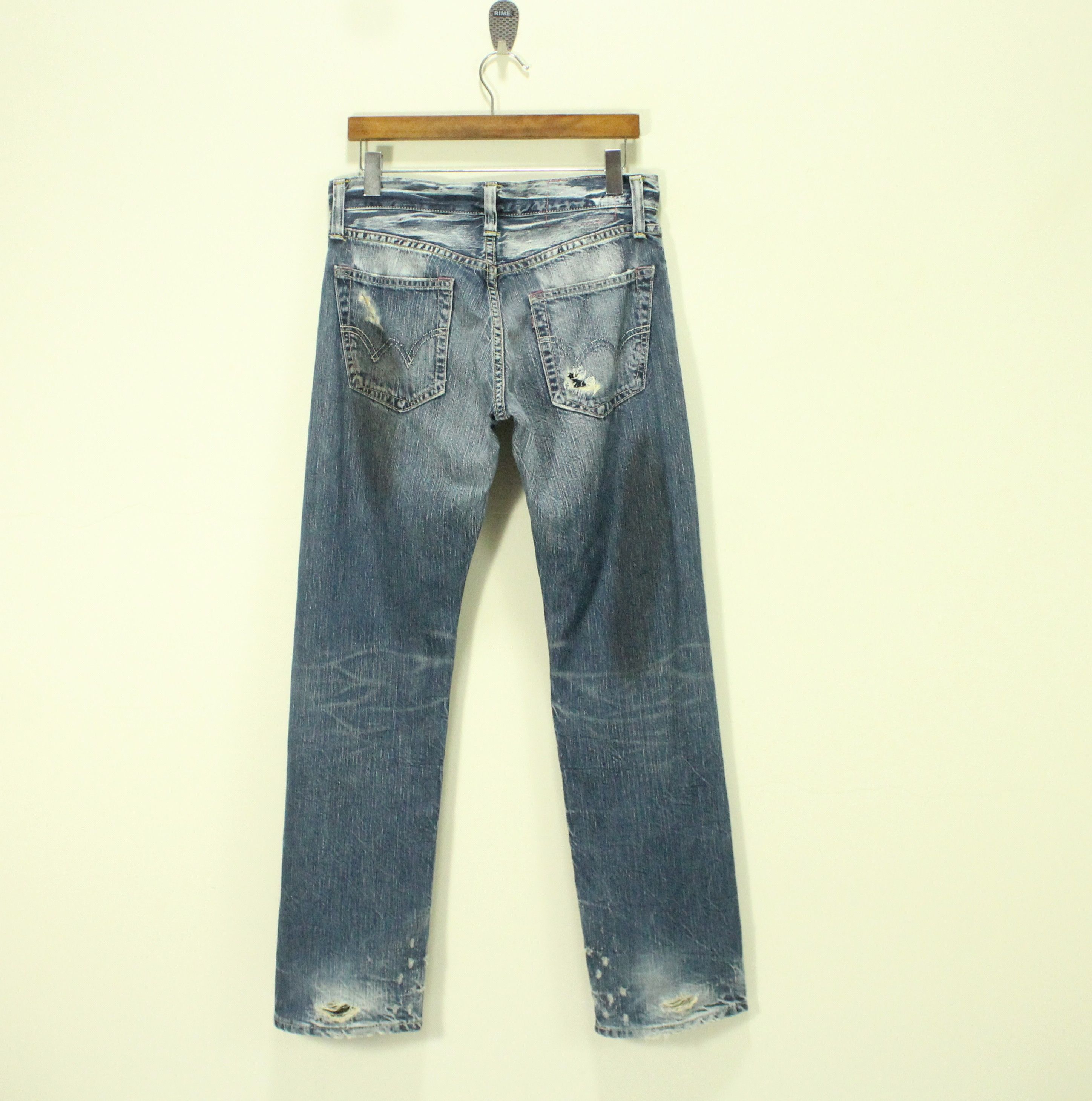 Edwin EDWIN Denim Distressed Grunge Ripped Jeans Kurt Cobain Size US 31 - 9 Thumbnail