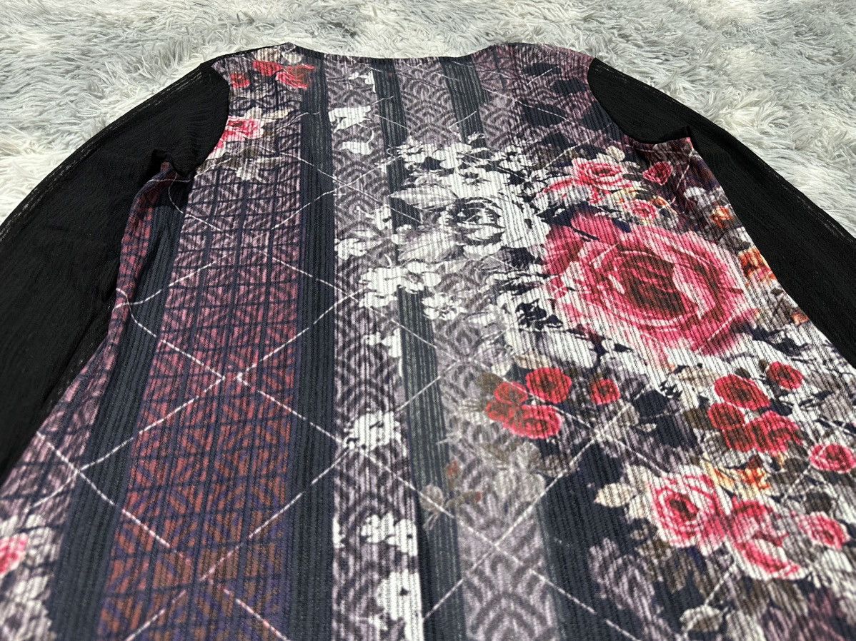Kansai Yamamoto 🔥Vintage Kansai Yamamoto Pleats Cardigan Japanese Flower Size US L / EU 52-54 / 3 - 10 Thumbnail