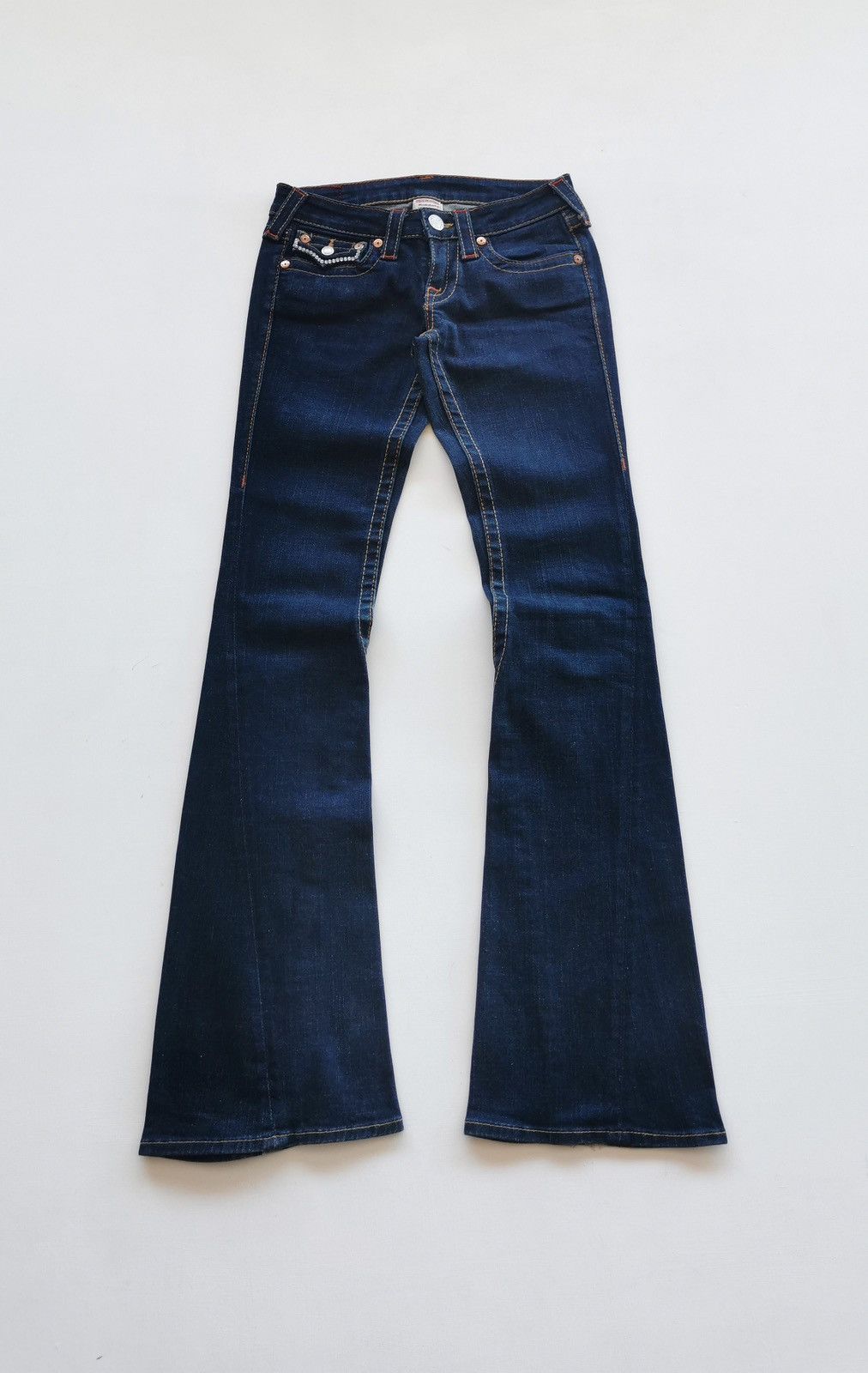 True Religion Diamond Trim True Religion Bootcut Flare Jeans Size 26" / US 2 / IT 38 - 1 Thumbnail