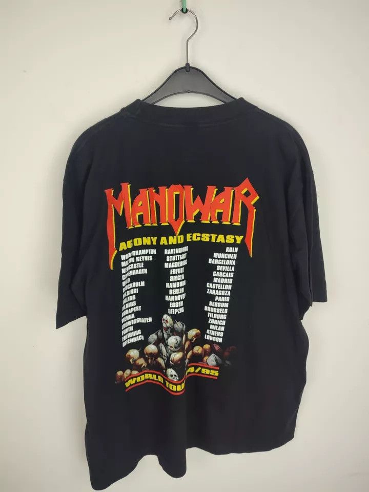 Vintage Vintage Manowar 1994 World Tour Agony and Ecstasy Shirt Size US XL / EU 56 / 4 - 14 Thumbnail