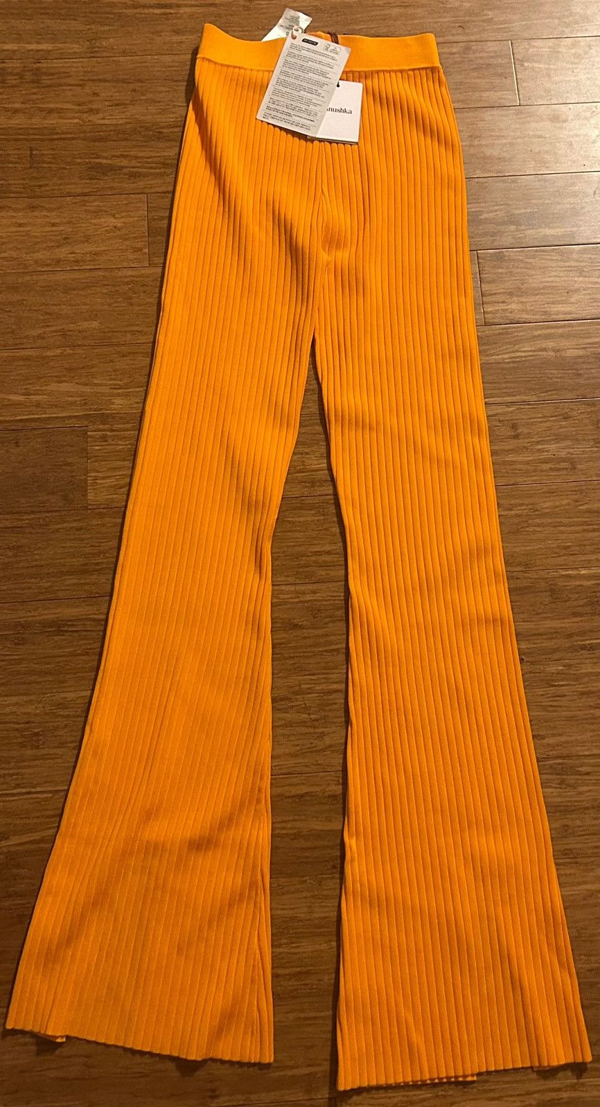Nanushka NANUSHKA Lette ribbed-knit flared pants size XS MSRP $495 Size 24" / US 00 / IT 34 - 7 Thumbnail