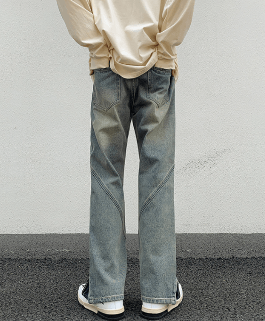 Japanese Brand × Jean Vintage American style zipper loose wide-leg bootcut jeans Size US 32 / EU 48 - 5 Thumbnail