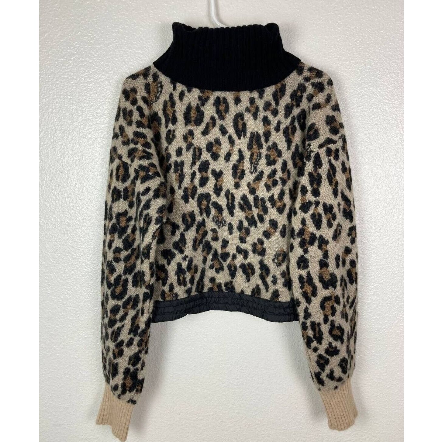 Sacai Sacai Leopard Print Alpaca Wool Sweater Medium Turtleneck Size M / US 6-8 / IT 42-44 - 3 Thumbnail