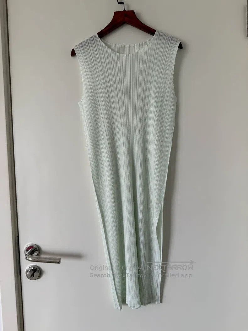 Issey Miyake Issey Miyake Light Mint Green Dress Size L / US 10 / IT 46 - 1 Thumbnail