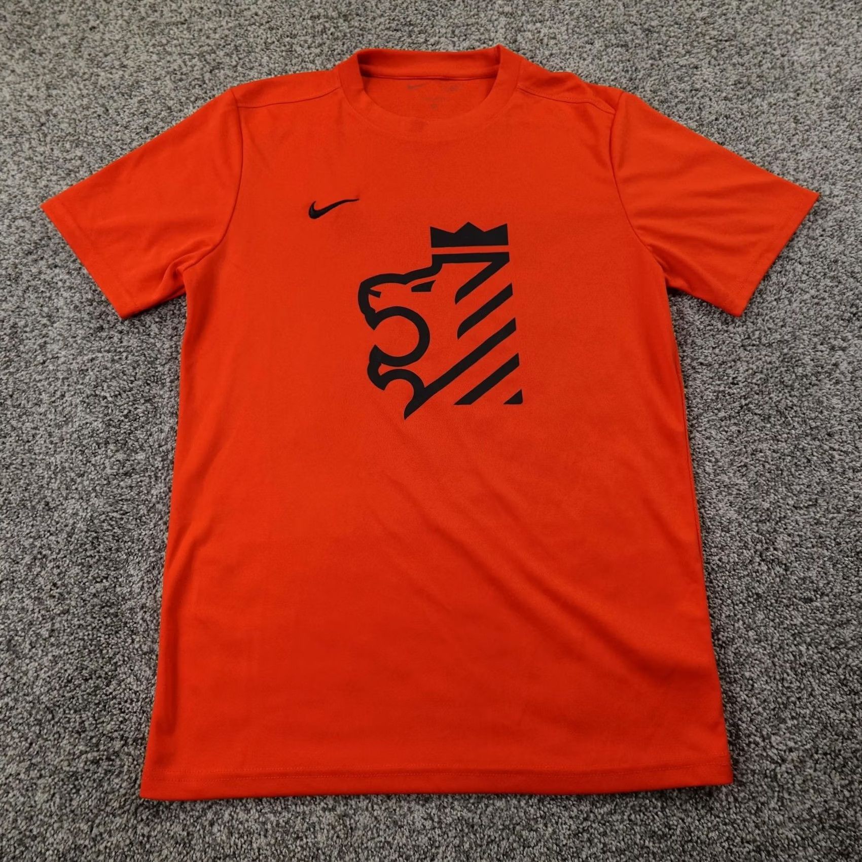 Nike Nike Dri-FIT Shirt Mens M Orange King Lion Graphic Logo Short Sleeve Tee Size US M / EU 48-50 / 2 - 2 Thumbnail