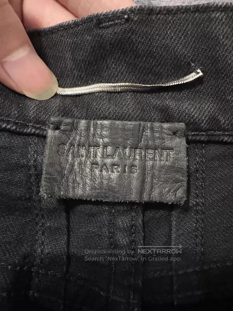 Saint Laurent Paris Saint Laurent Paris Black Vinyl Coated Wax Finished Basic Size US 28 / EU 44 - 6 Thumbnail