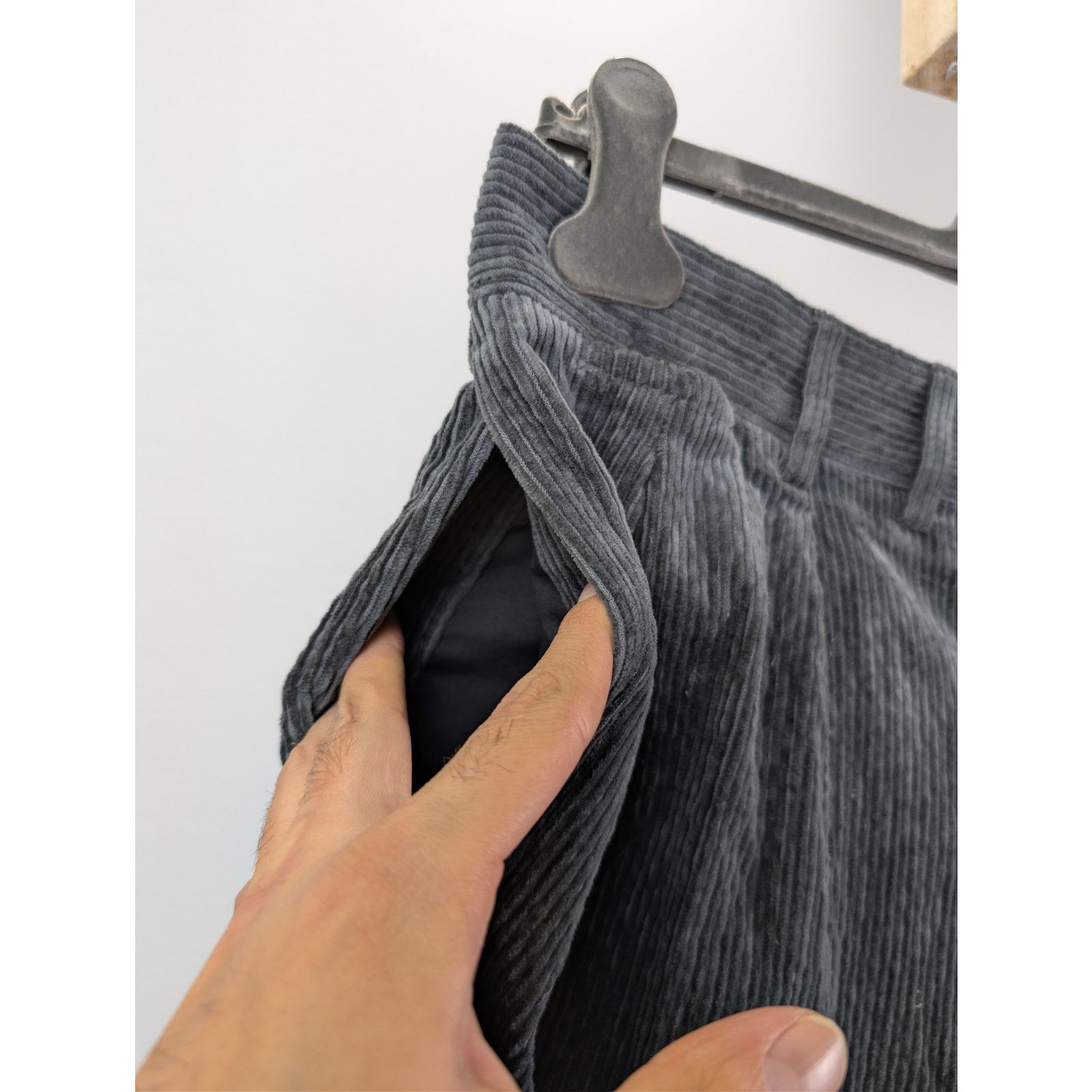 Todd Snyder o1rshd1 CC20 Corduroy Pleated Pants in Grey Size US 32 / EU 48 - 6 Thumbnail