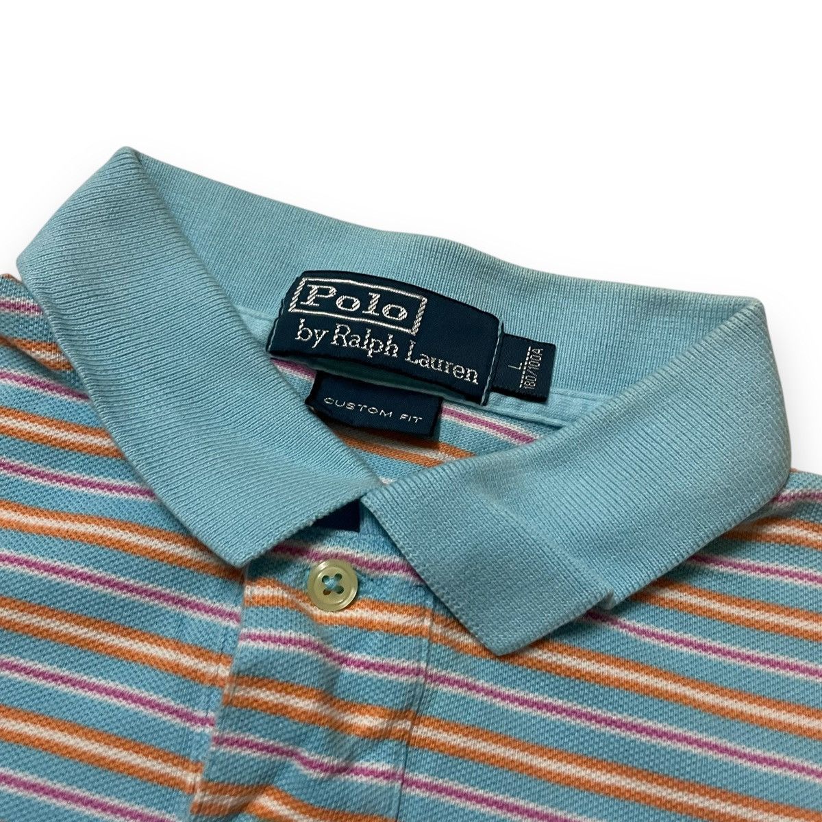 Polo Ralph Lauren Polo by Polo Ralph Lauren Custom Fit Stripe Soft Colourway Size US L / EU 52-54 / 3 - 4 Thumbnail