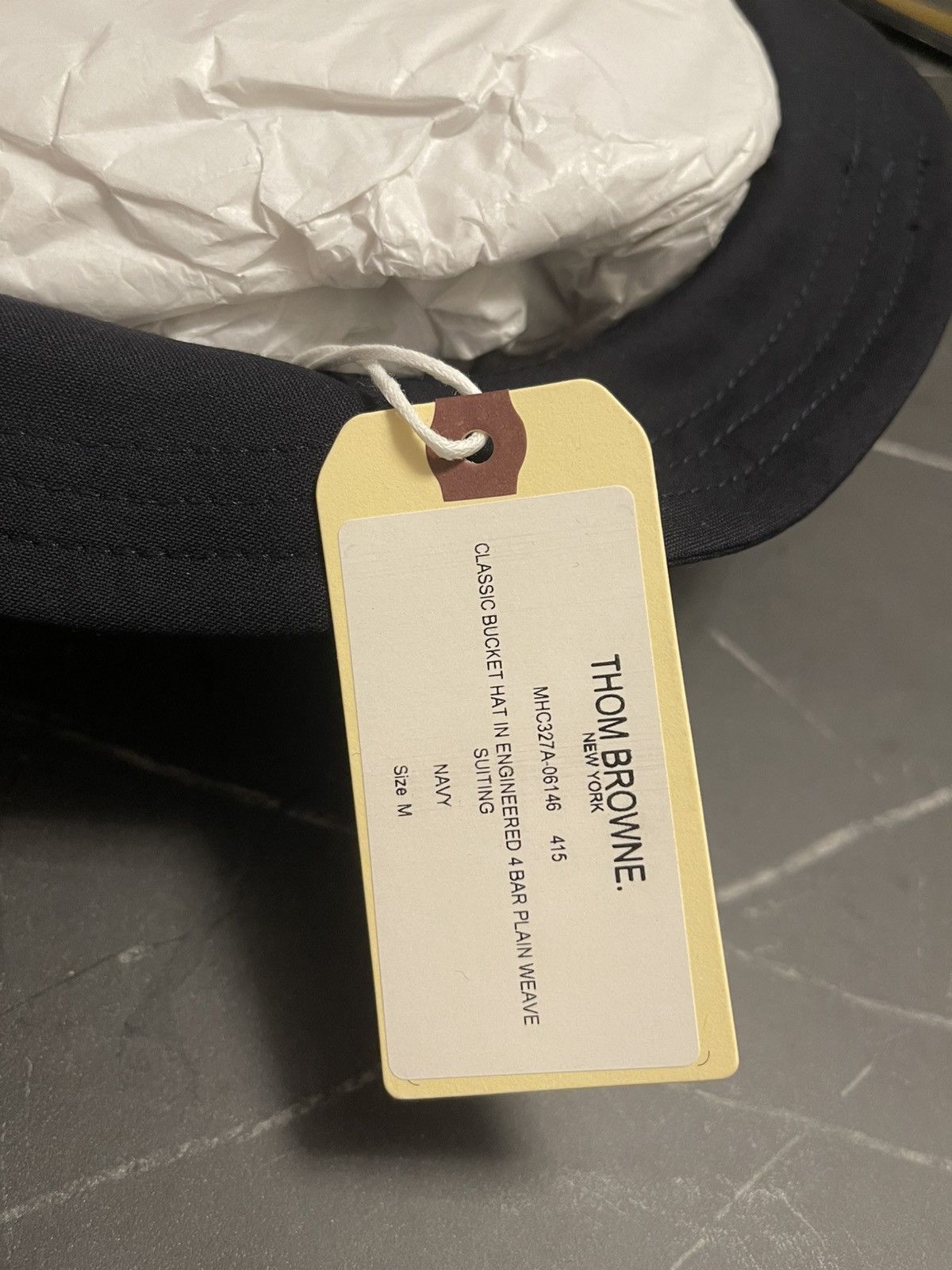 Thom Browne Thom Browne classic bucket hat Size ONE SIZE - 5 Thumbnail
