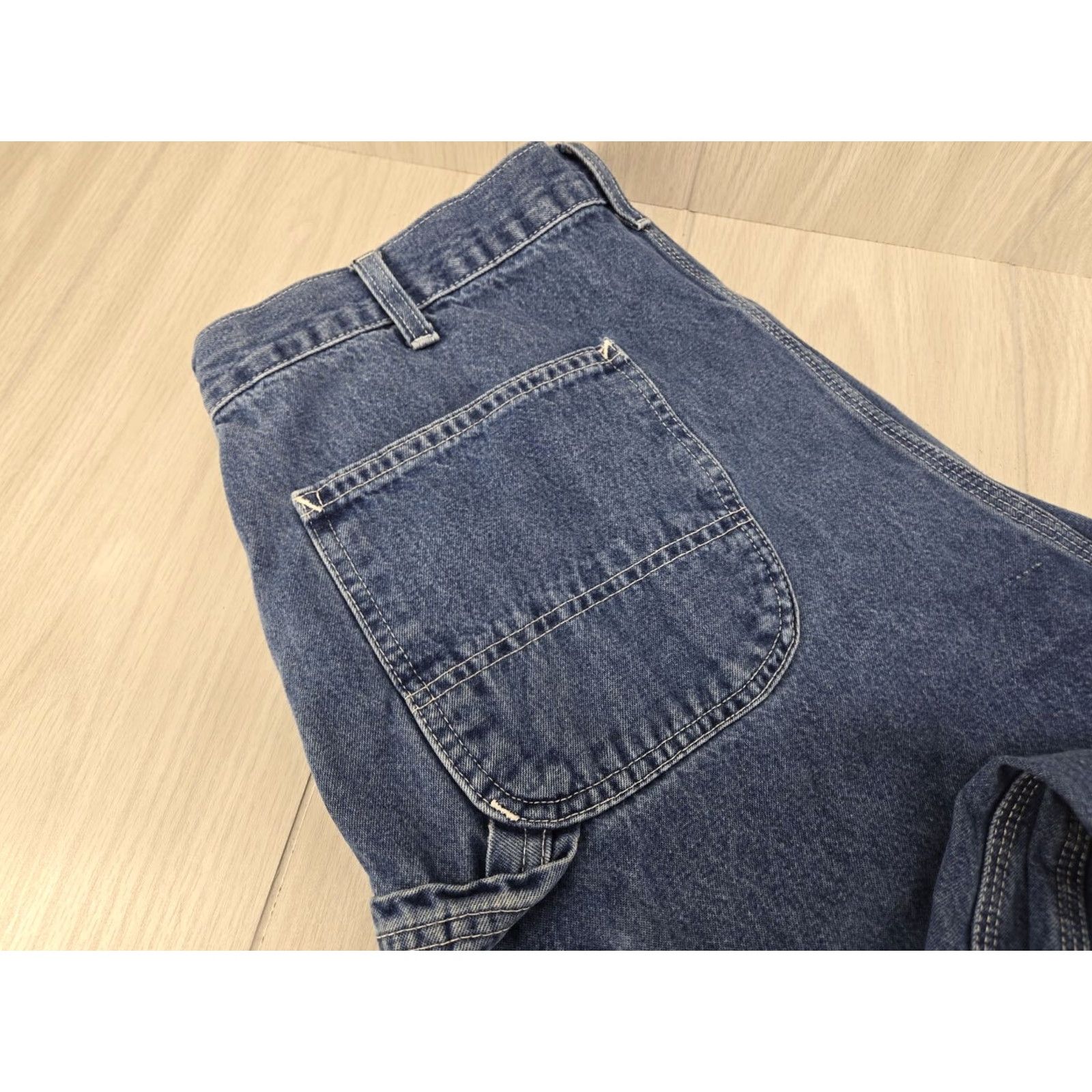 Carhartt VINTAGE Carhartt Jeans Mens 36x32 Blue Denim Pants Carpenter Workwear Jeans Regular Mens Blue 5-Pocket Size US 36 / EU 52 - 6 Thumbnail