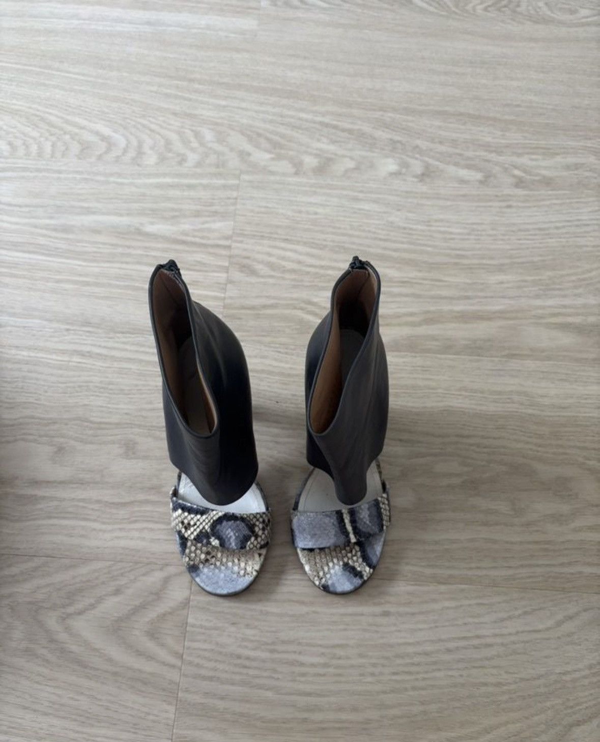 Maison Margiela Maison Margiela Snake Print Open Heels Size US 4 / IT 34 - 2 Thumbnail