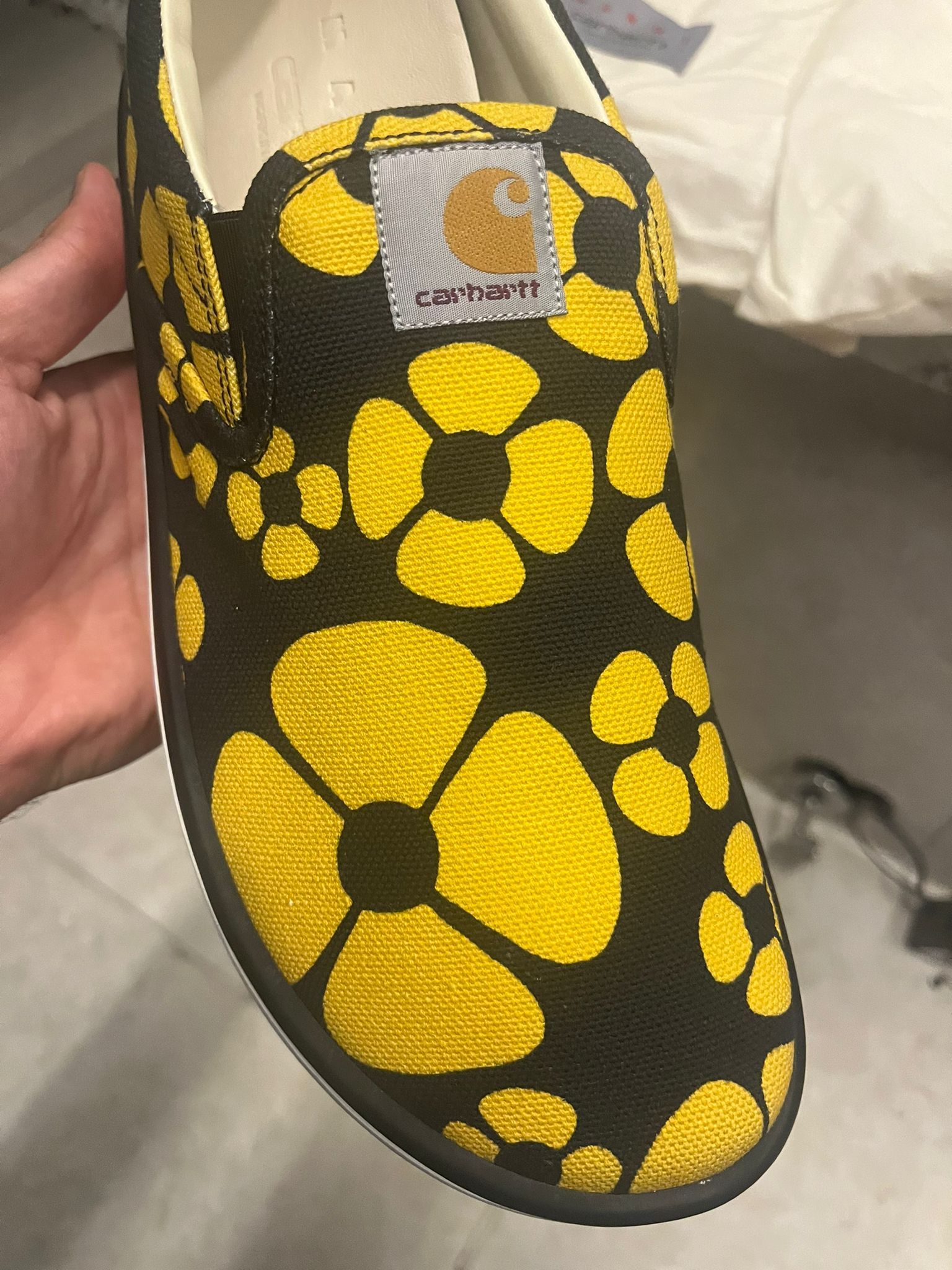 Carhartt × Marni Carhartt Paw Sunflower Slip On Sneakers in Black, Yellow Size US 9 / EU 42 - 5 Thumbnail