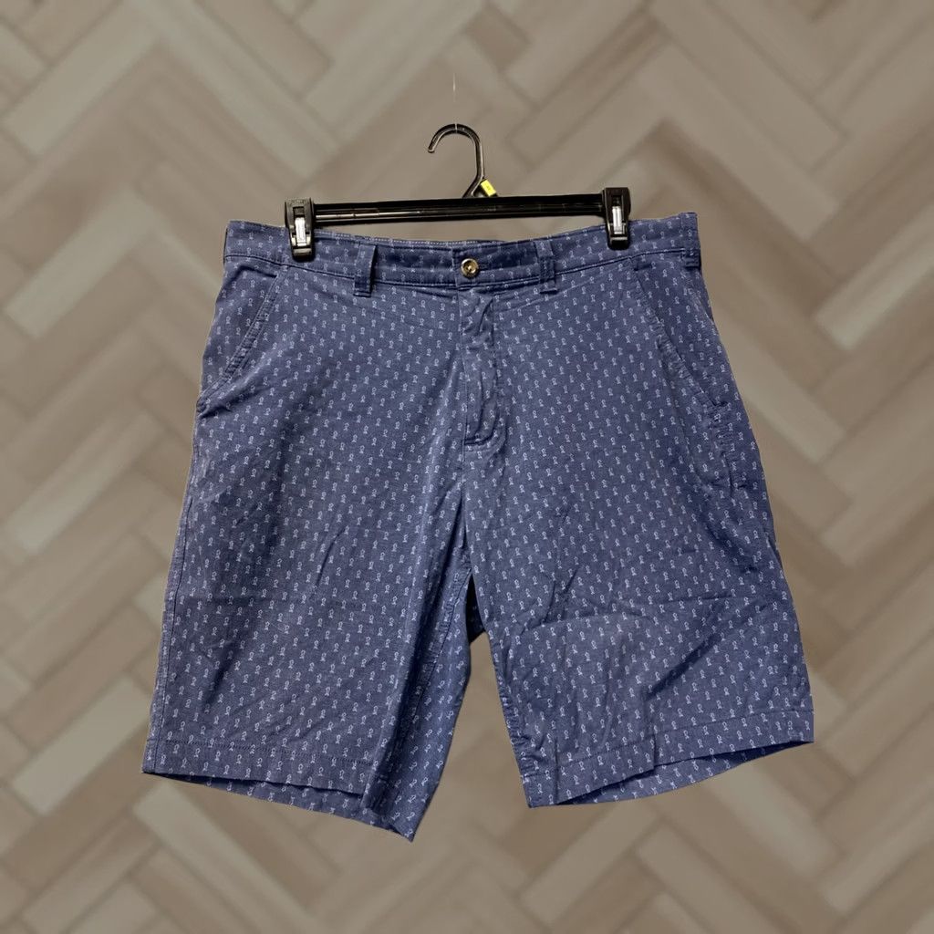 Eddie Bauer Eddie Bauer Shorts Men 36 Blue Nylon Chino 8 Inseam Pockets Casual Travel Size US 36 / EU 52 - 1 Thumbnail