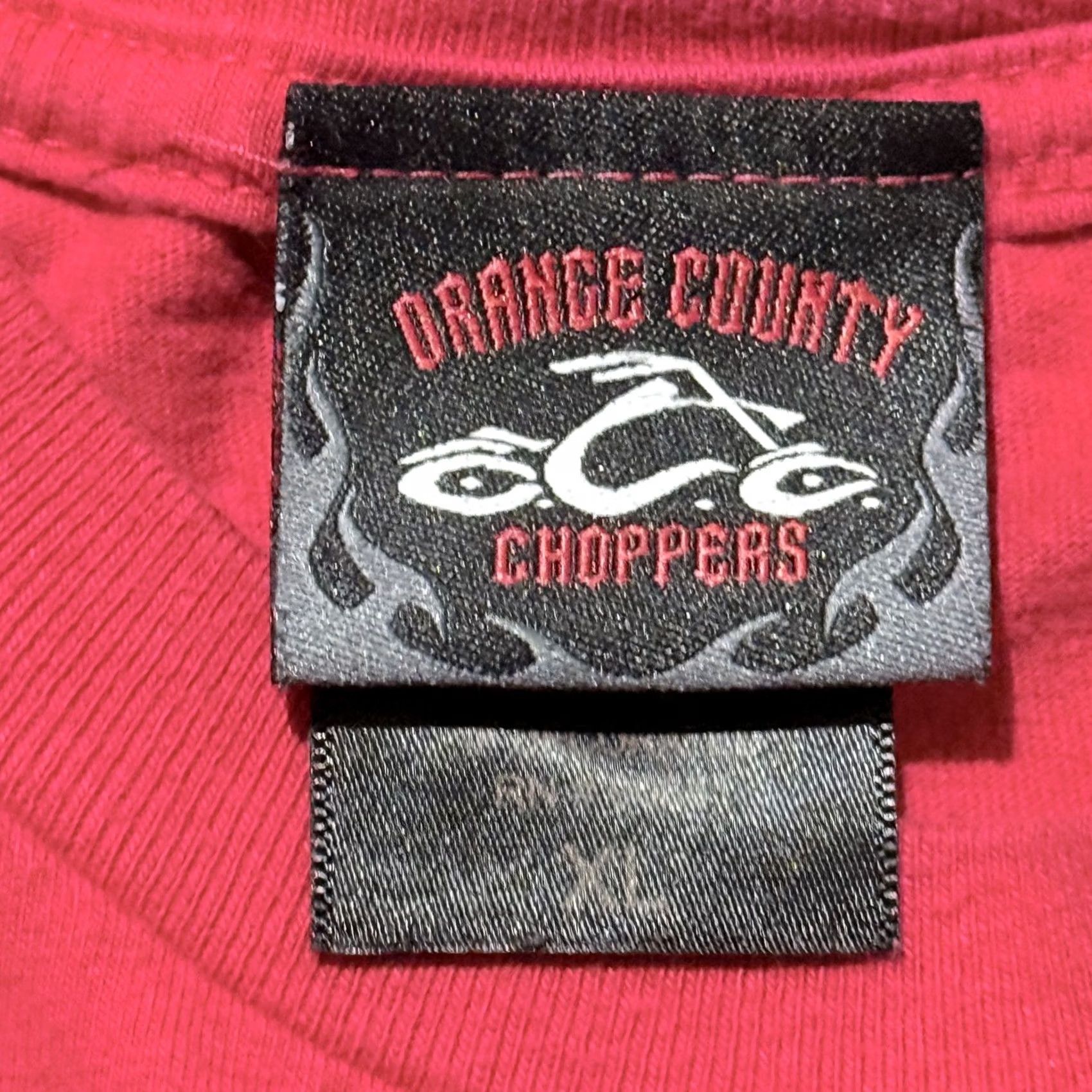 FRED VINTAGE OCC Orange County Choppers T-Shirt Men Red Graphic Short Sleeve XL Size US XL / EU 56 / 4 - 4 Thumbnail