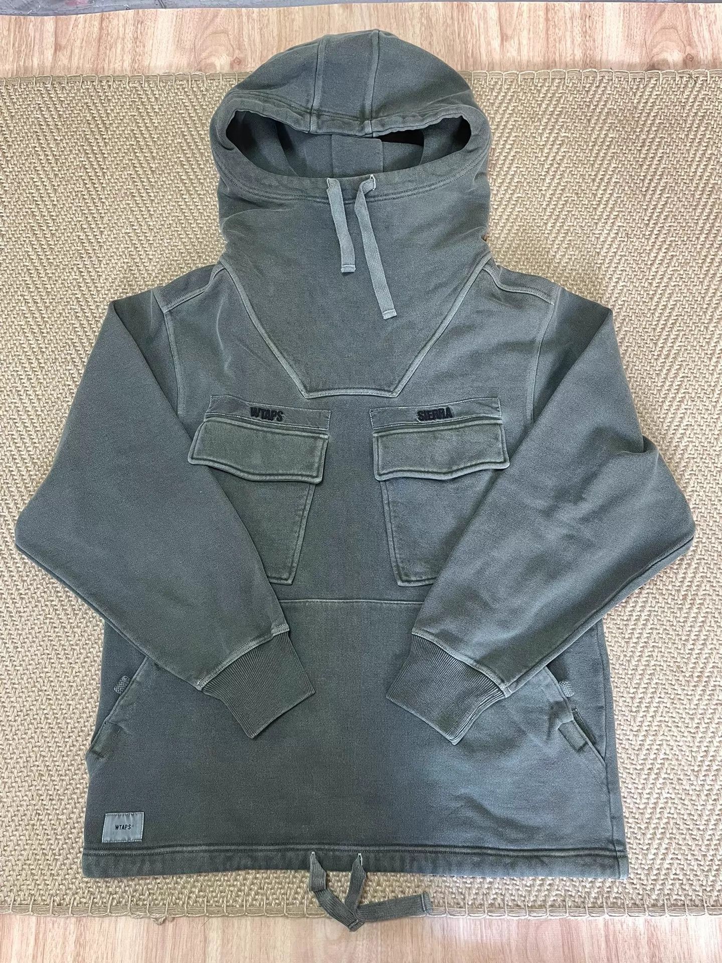 Wtaps WTAPS PARA COPO Wax Dyed Washed Thick Hoodie OD S Size US S / EU 44-46 / 1 - 1 Thumbnail
