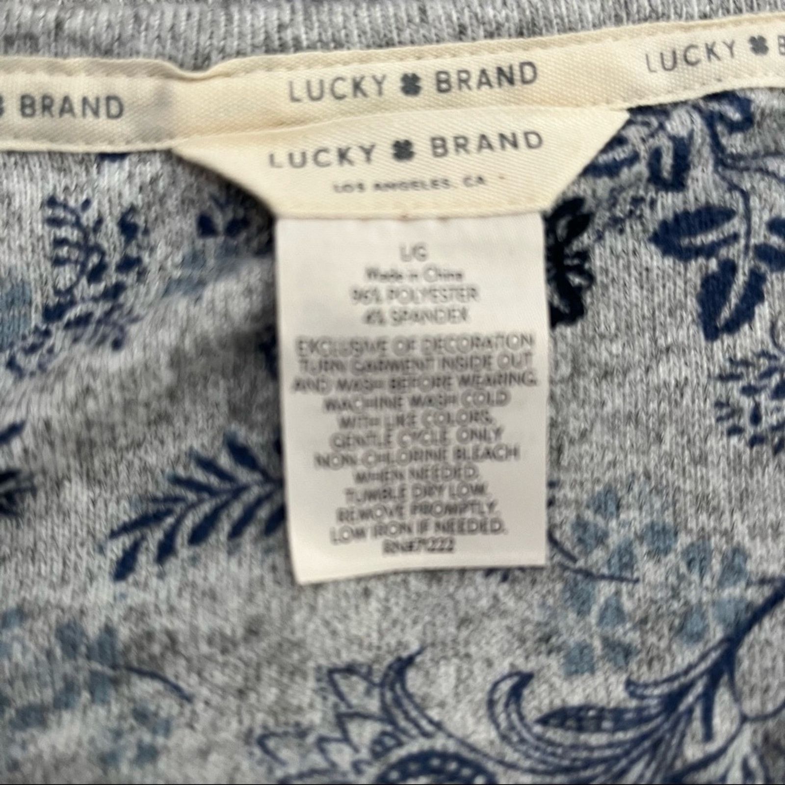 Lucky Brand NWT Lucky Brand Four-piece Floral Pajama Set, Size S Size ONE SIZE - 5 Thumbnail
