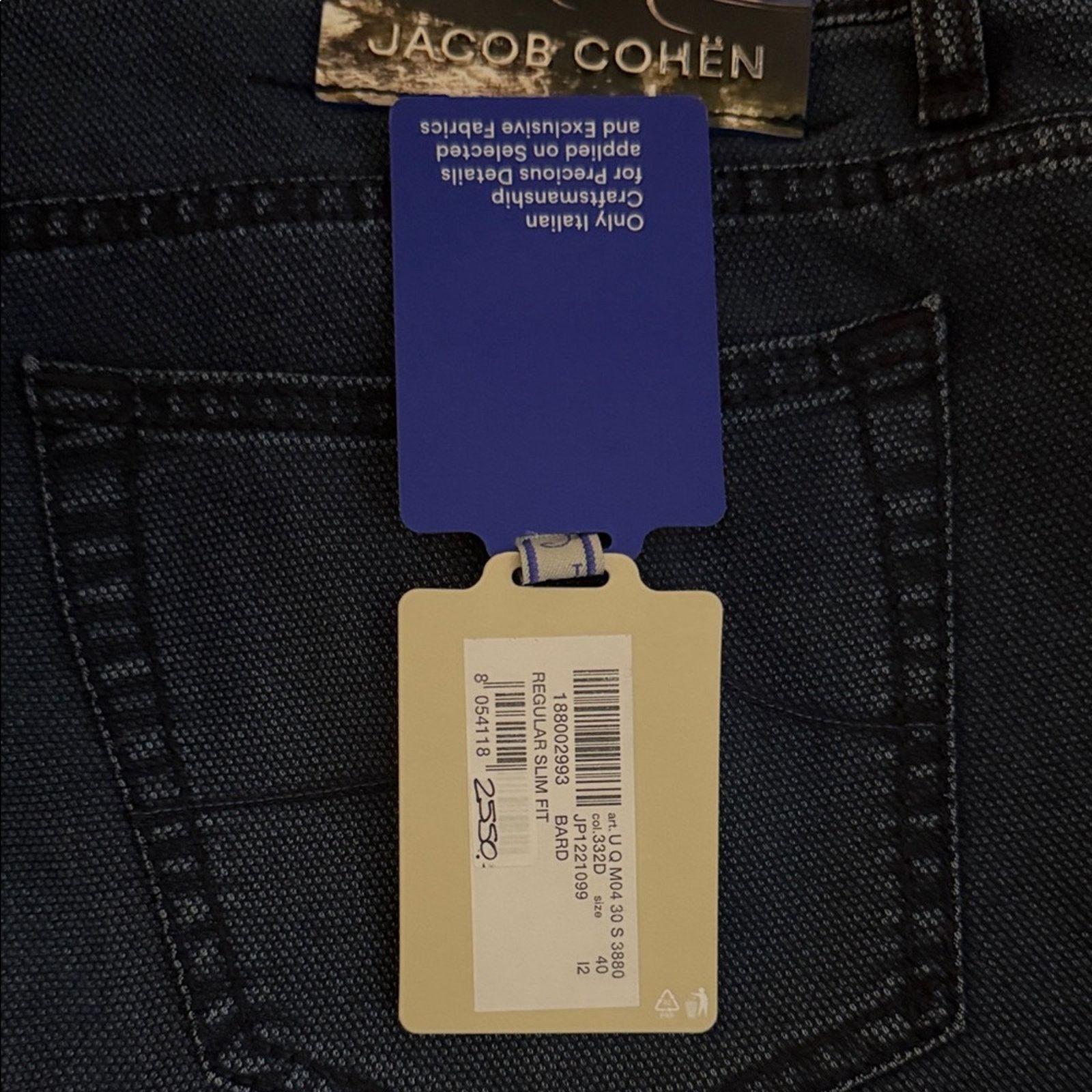 Jacob Cohen Jacob Cohen Men's Deep Indigo Bard Jeans Blue Size 40 Size US 40 / EU 56 - 2 Thumbnail