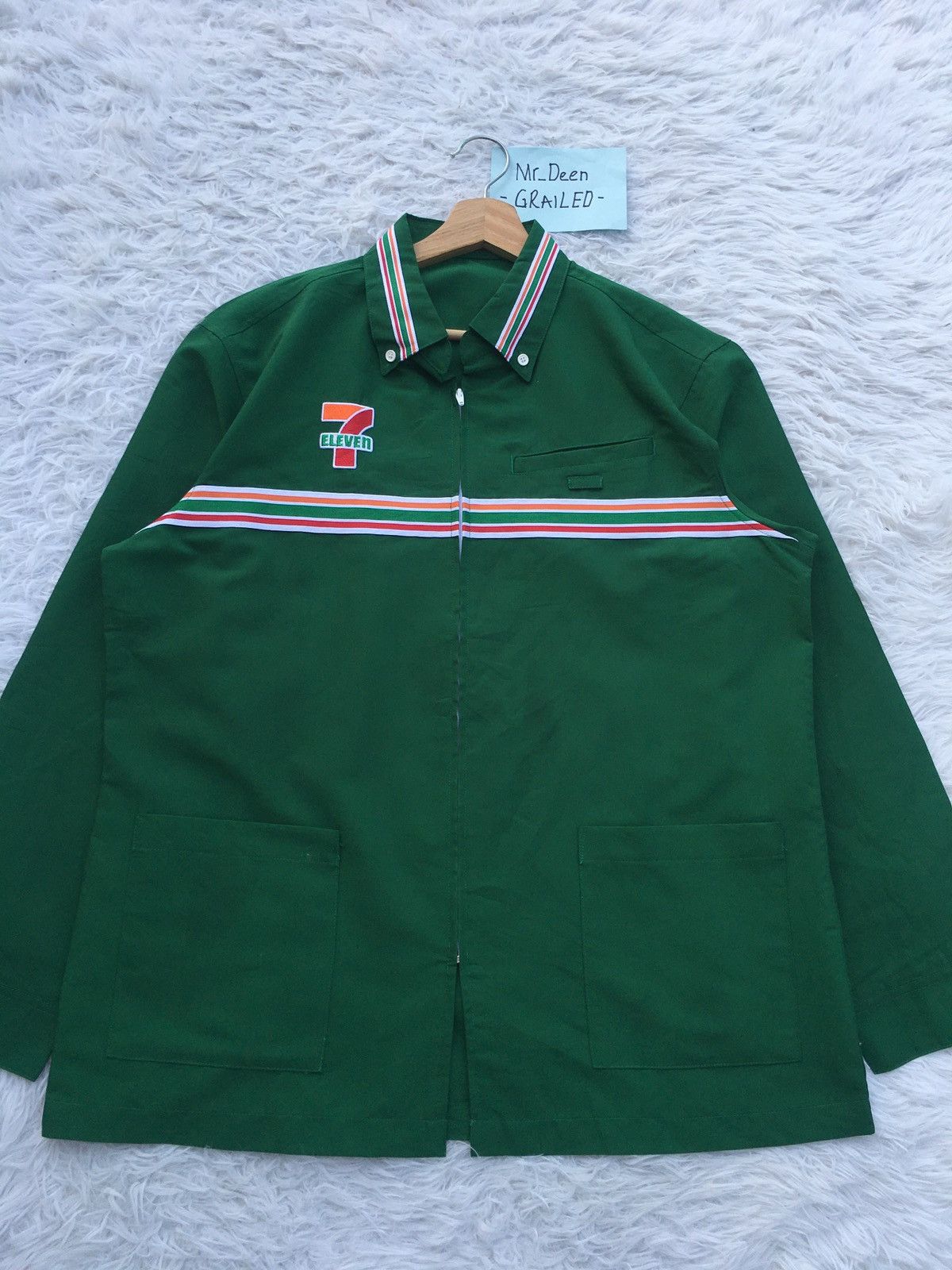 Japanese Brand Rare 7 Eleven Uniform Staff Long sleeve Shirt Size US XL / EU 56 / 4 - 4 Thumbnail