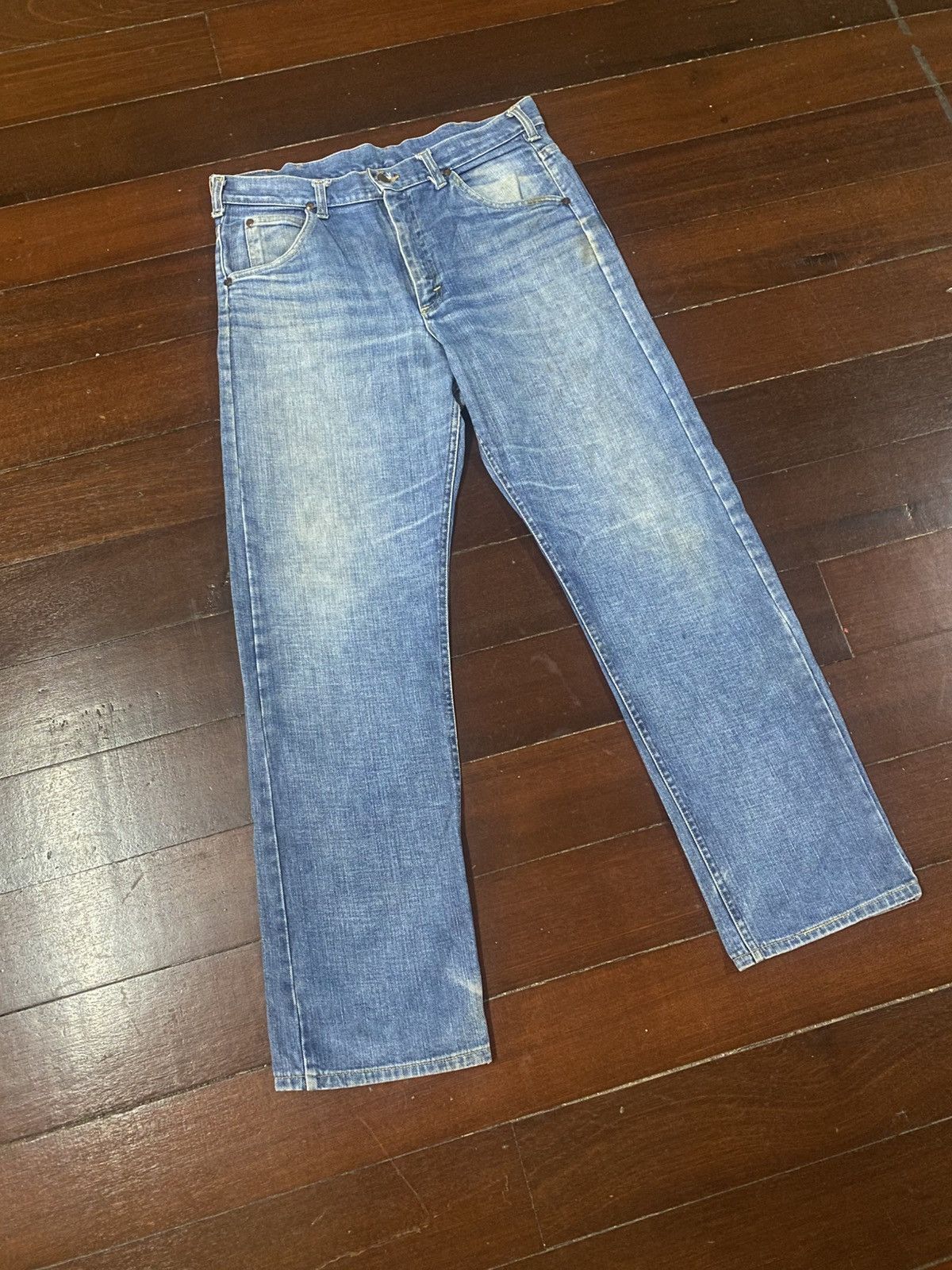 Lee Vintage 60s 70s talon 42 LEE mud wash dirty wash flare Jean Size US 34 / EU 50 - 2 Thumbnail