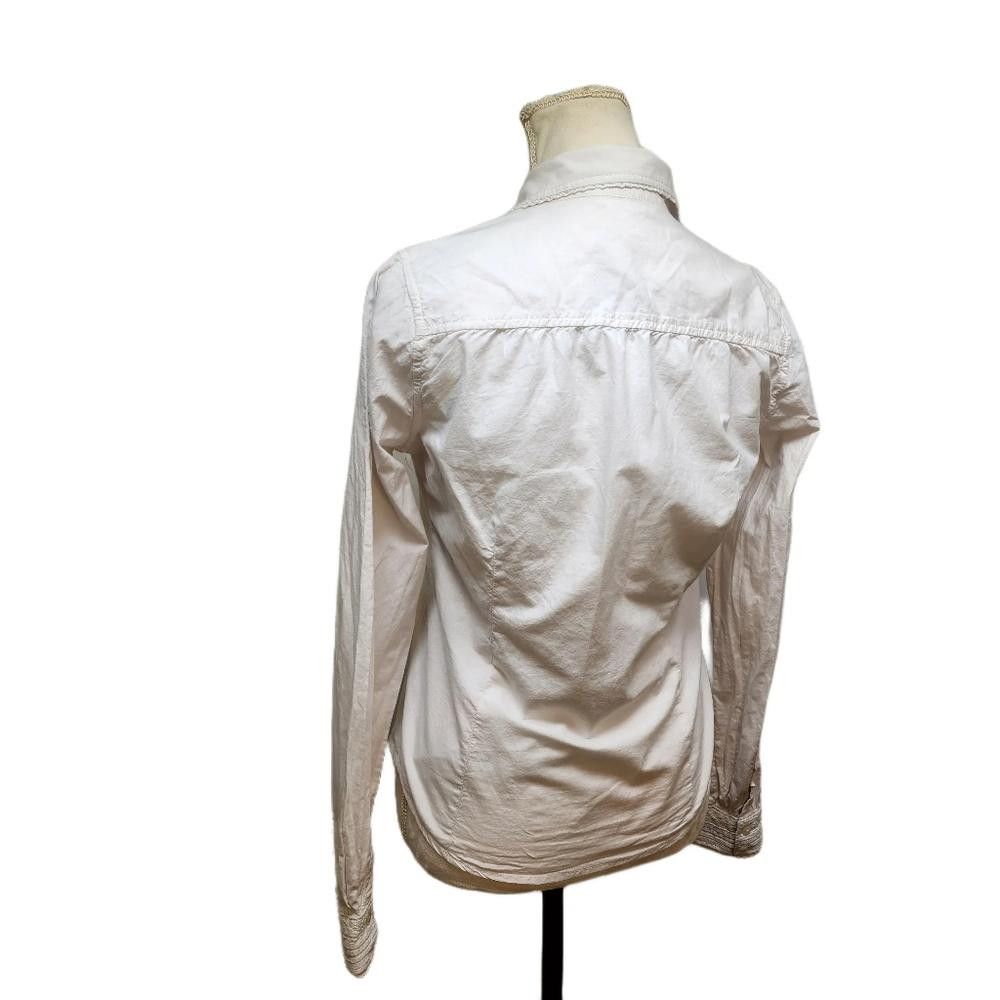 Polo Ralph Lauren. White, 100% Cotton Button-Up Top. M