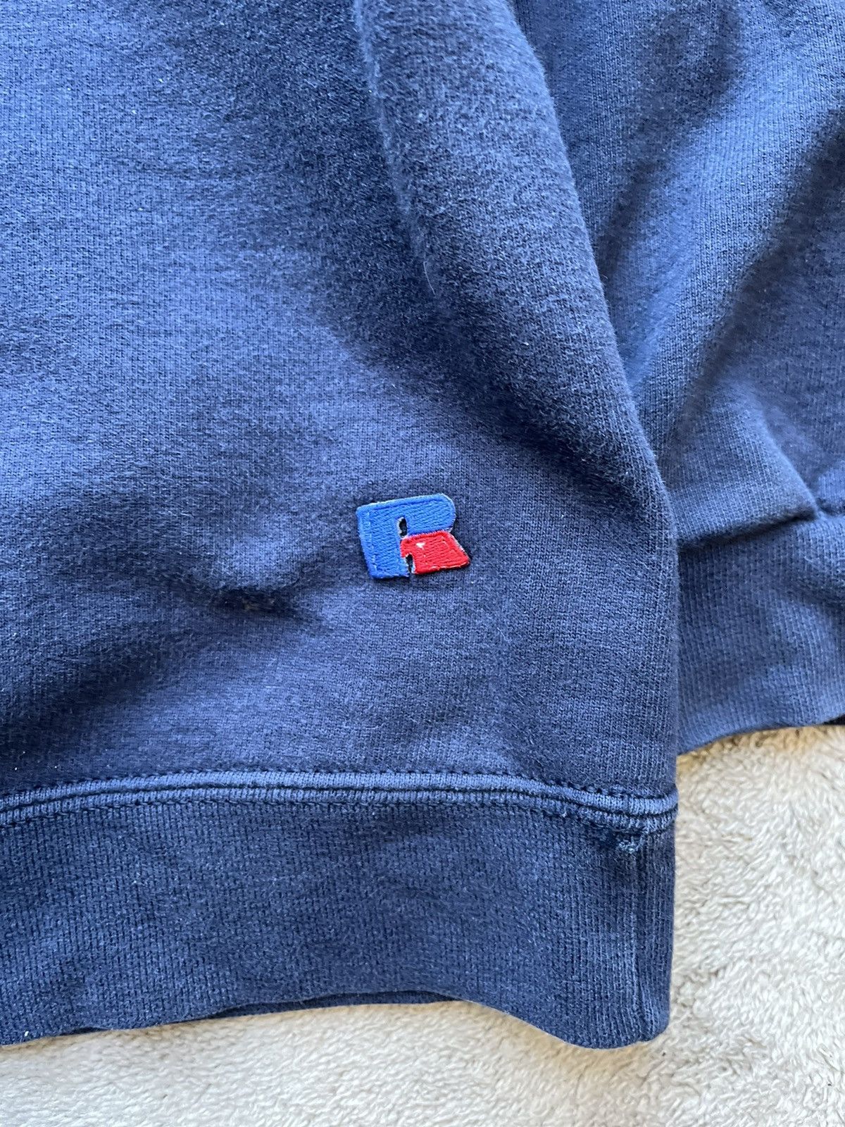 Russell Athletic × Vintage Vintage 90s Russell Athletic Blue Boxy Big Logo Size US M / EU 48-50 / 2 - 4 Thumbnail