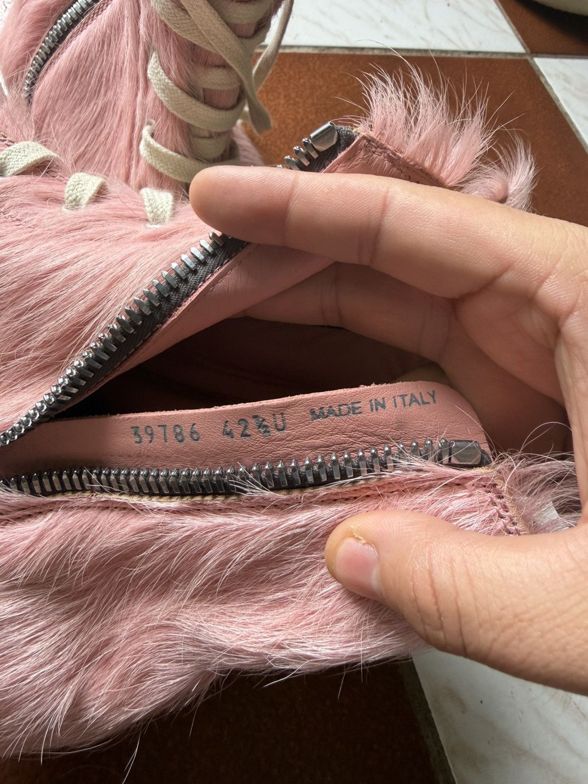 Rick Owens Pink Unshaved Ramones Size US 9.5 / EU 42-43 - 9 Thumbnail