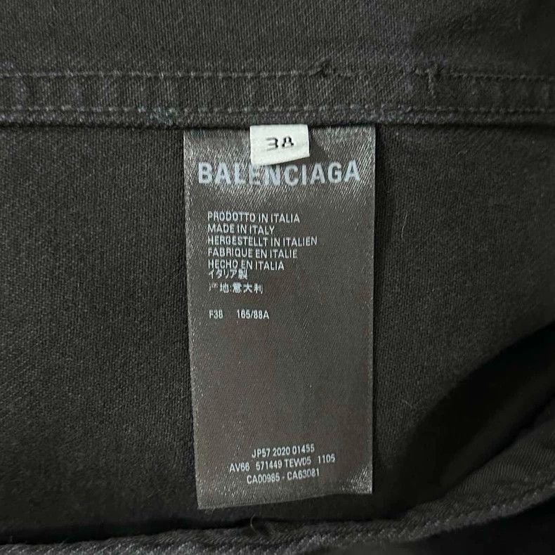 Balenciaga Balenciaga size 38 Back rhinestone logo denim jacket Size M / US 6-8 / IT 42-44 - 6 Thumbnail