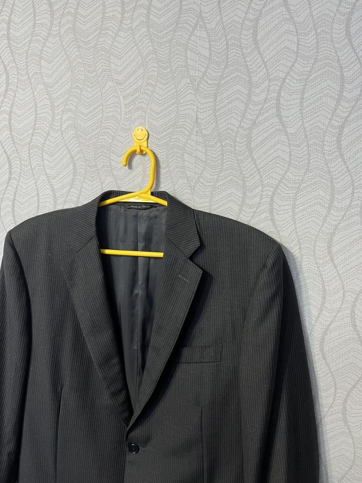 Canali Canali Pure Wool Men’s Black Striped 2 Piece Blazer Jacket Size 44R - 2 Thumbnail