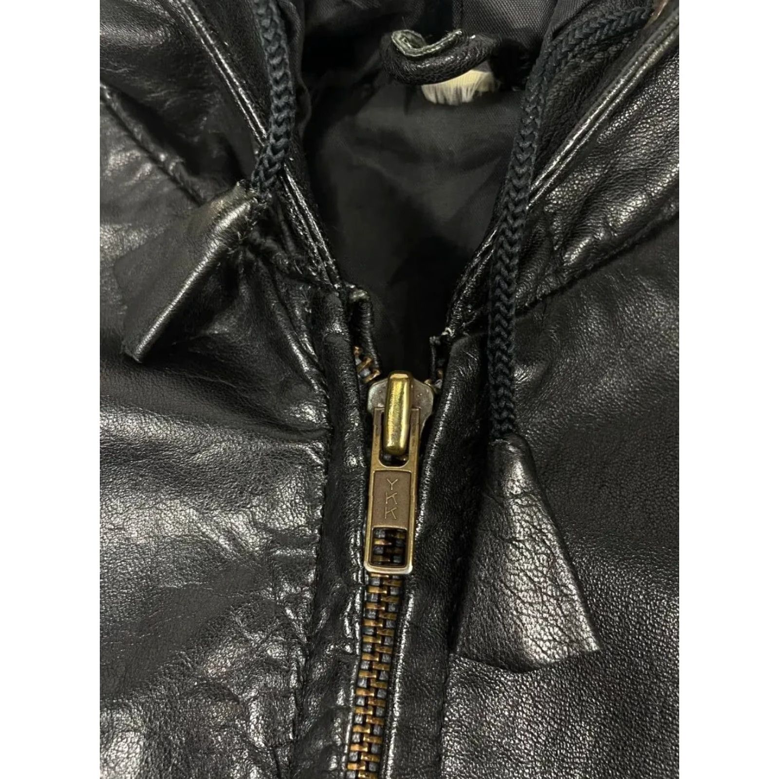 Emporio Armani VINTAGE Emporio Armani Leather Jacket Big Logo Men M Black Size US M / EU 48-50 / 2 - 3 Thumbnail