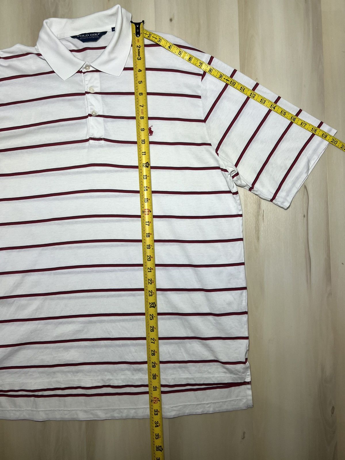 Polo Ralph Lauren Polo Golf Ralph Lauren Pima Cotton Stripe red Polo Shirt Size US L / EU 52-54 / 3 - 5 Thumbnail