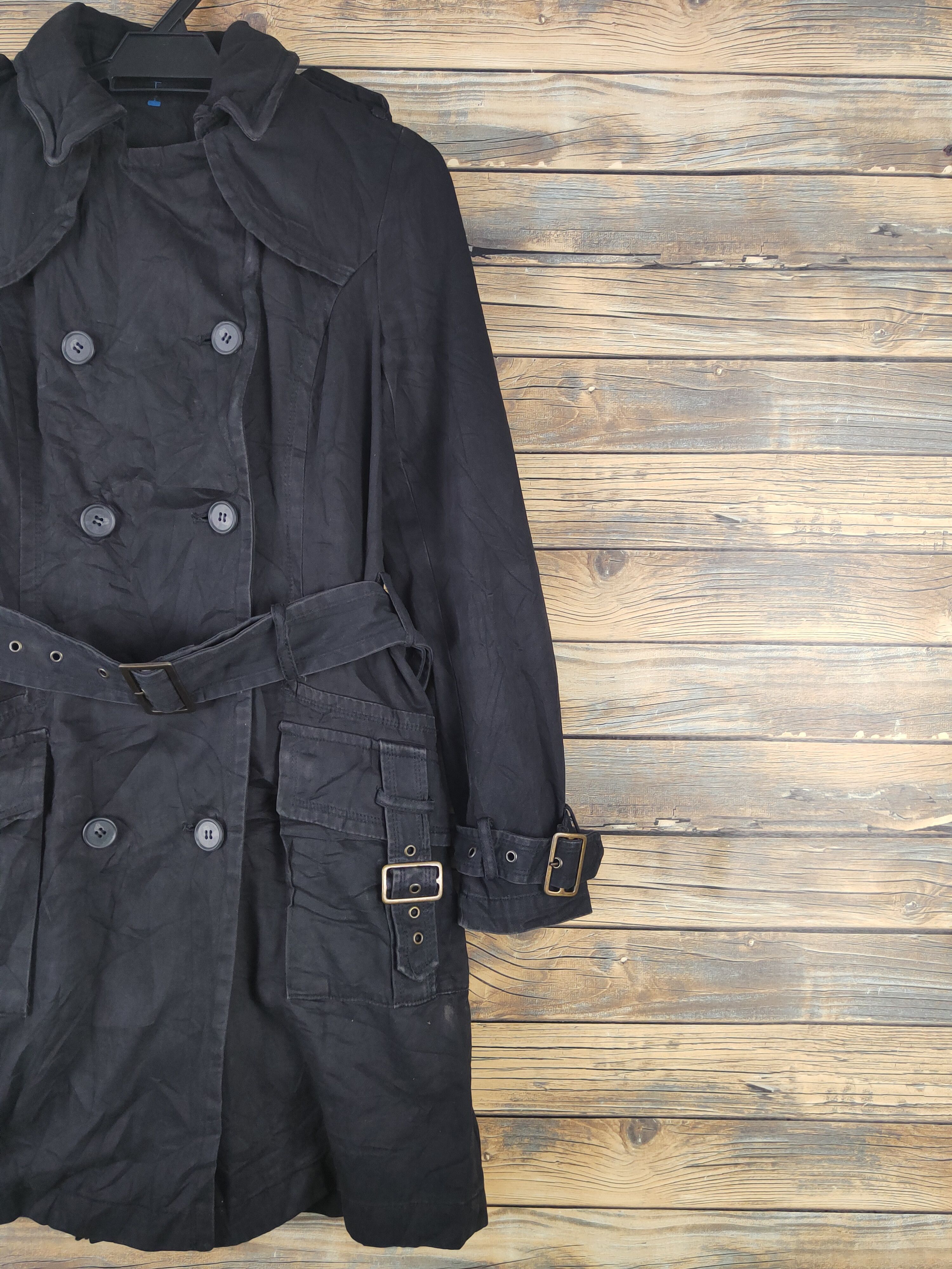 Japanese Brand × Vintage Fakedelic co. Black Coats Design like (Balenciaga fashion) Size S / US 4 / IT 40 - 6 Thumbnail