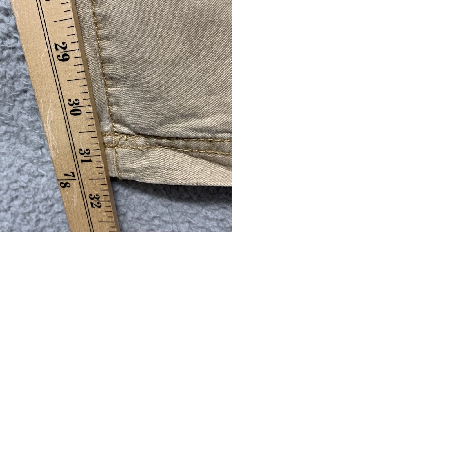 Faded Glory Faded Glory Pants Missy 6 Cargo Mid-Rise Sequins Tan Relaxed Straight NWT Size 28" / US 6 / IT 42 - 9 Thumbnail