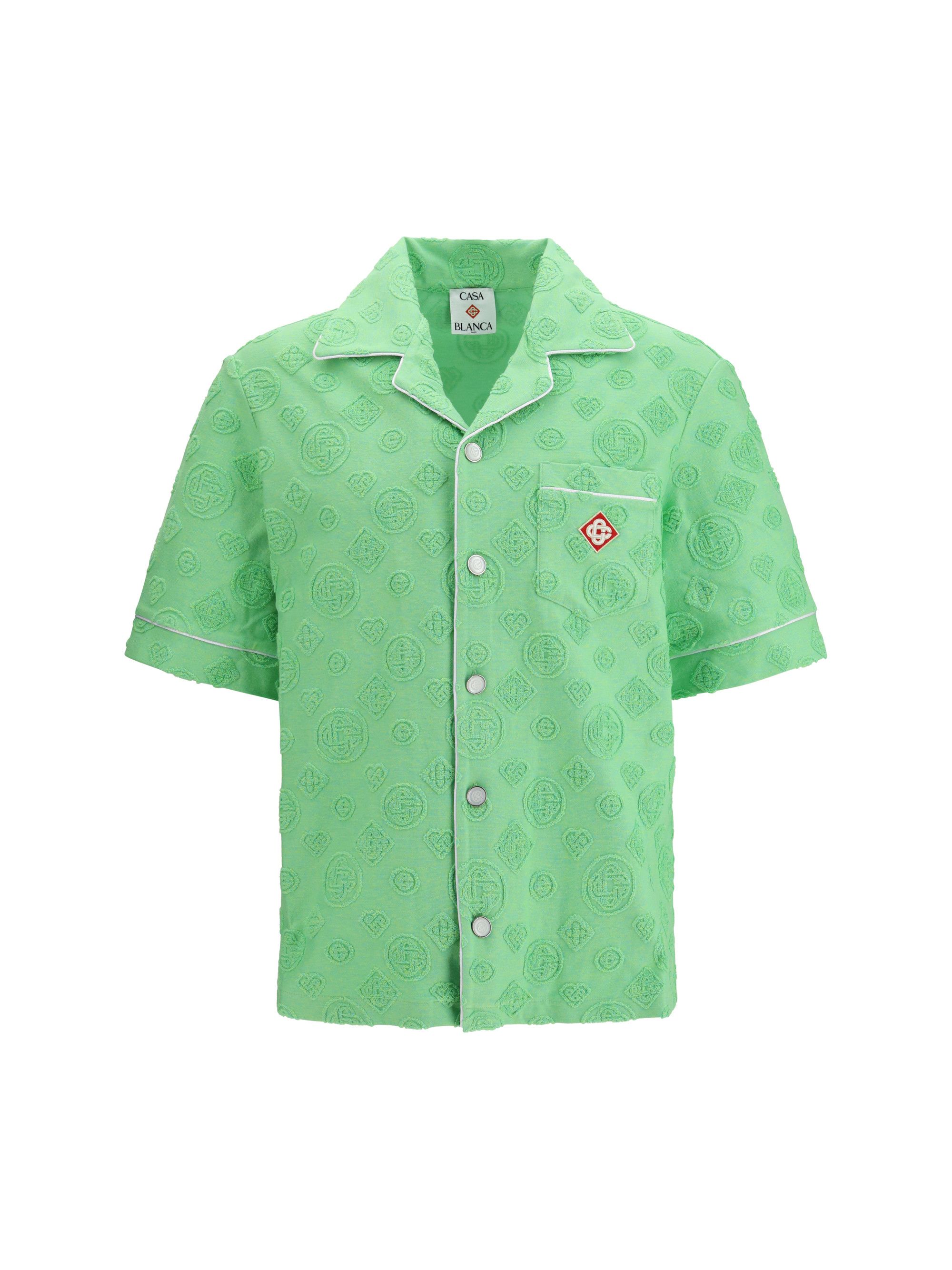 Casablanca Diamond monogram print short-sleeve Shirt Size US M / EU 48-50 / 2 - 1 Thumbnail