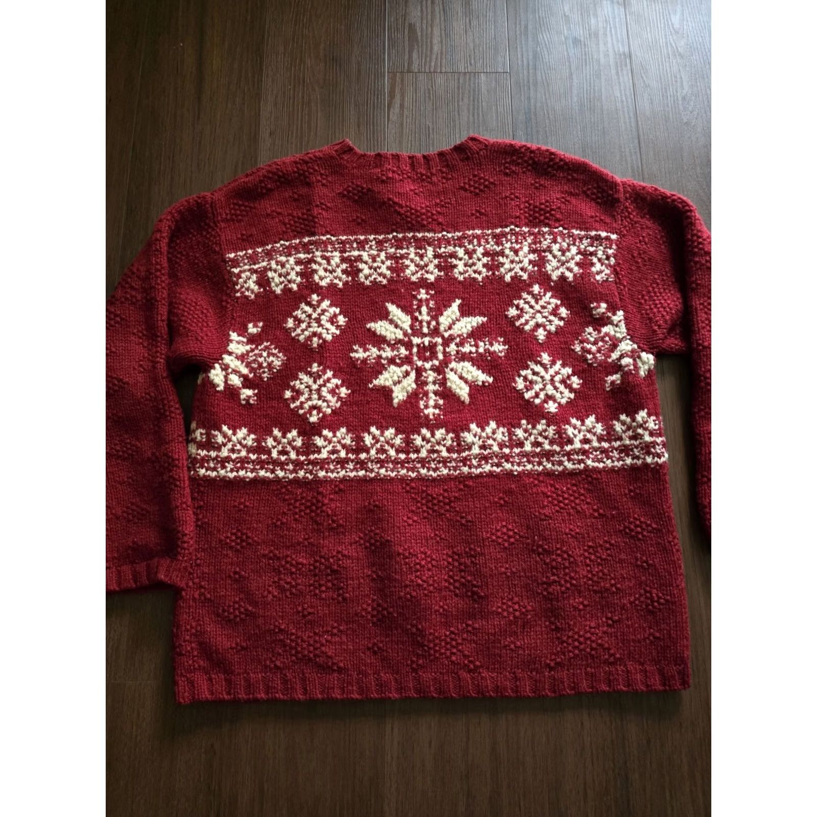 Vintage VINTAGE American Eagle Chunky Knit Sweater Red XL Grunge 1990s Wool Blend Unisex Large Size US XL / EU 56 / 4 - 2 Thumbnail