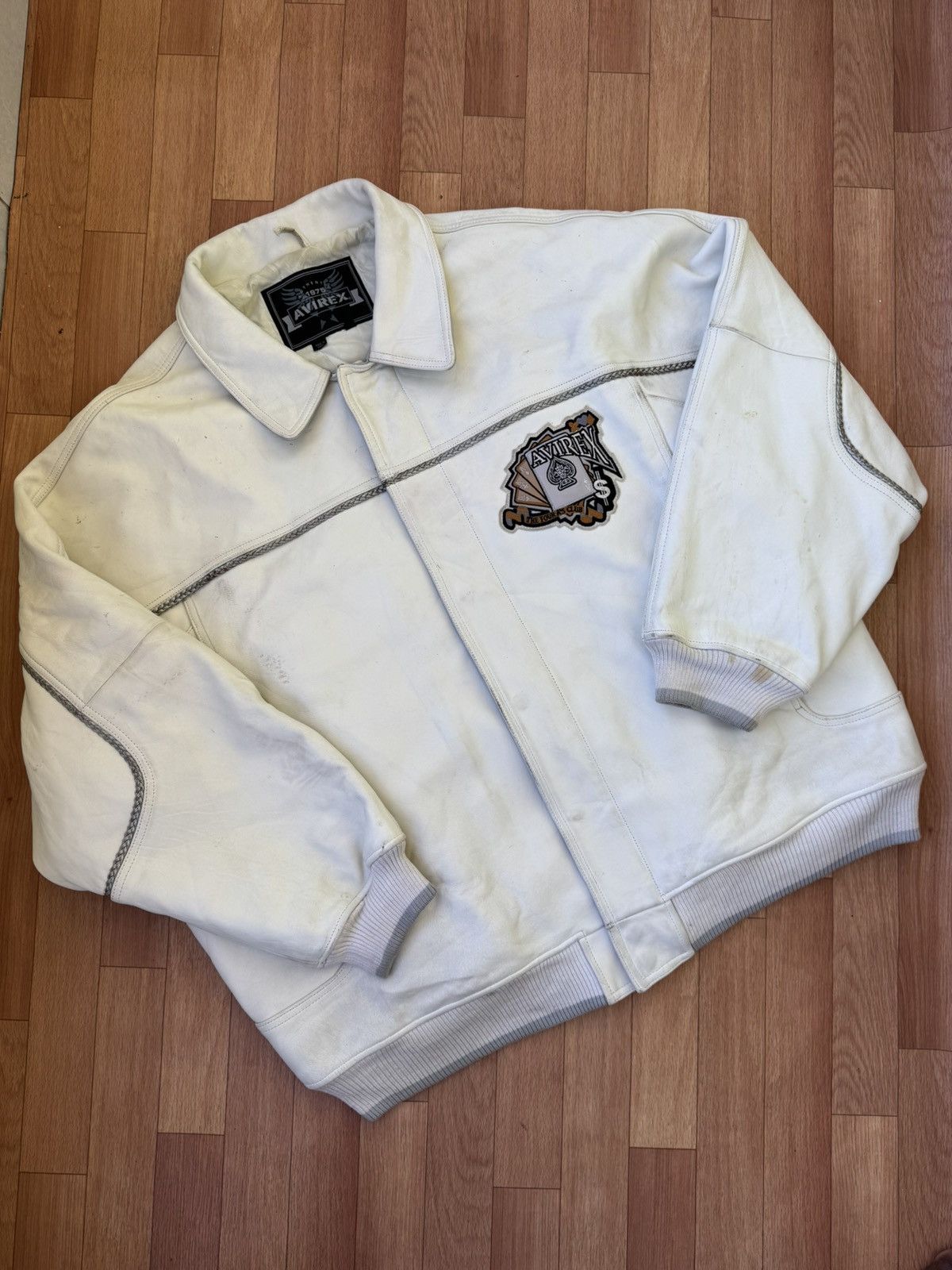 Avirex 🔥90's Avirex King Casino leather jacket Size US XXL / EU 58 / 5 - 3 Thumbnail