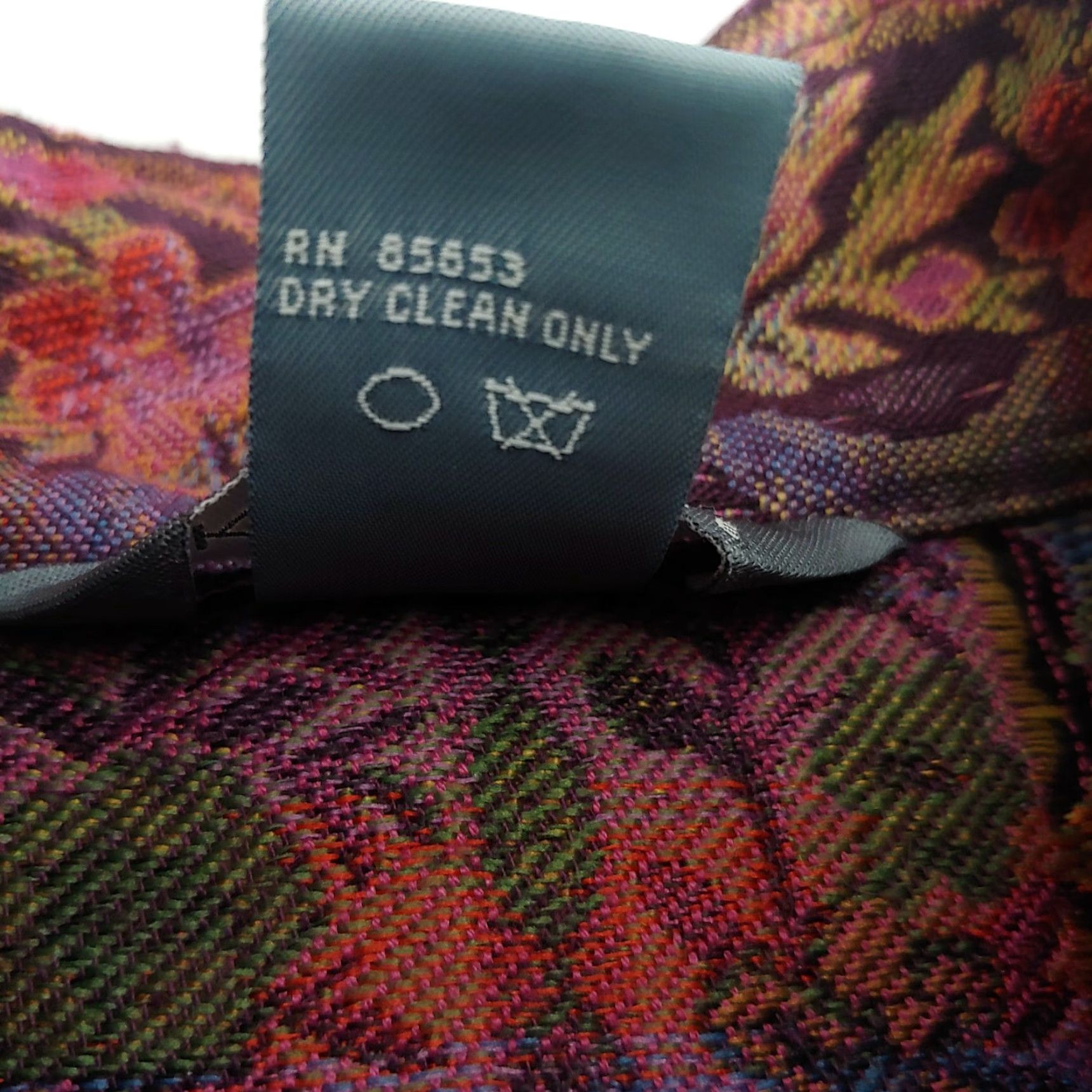 Vintage Koret Blazer Jacket Petite Brocade Tapestry Floral Paisley Purple Button Up Women’s PM Printed Dressy 90s? Size M / US 6-8 / IT 42-44 - 7 Thumbnail