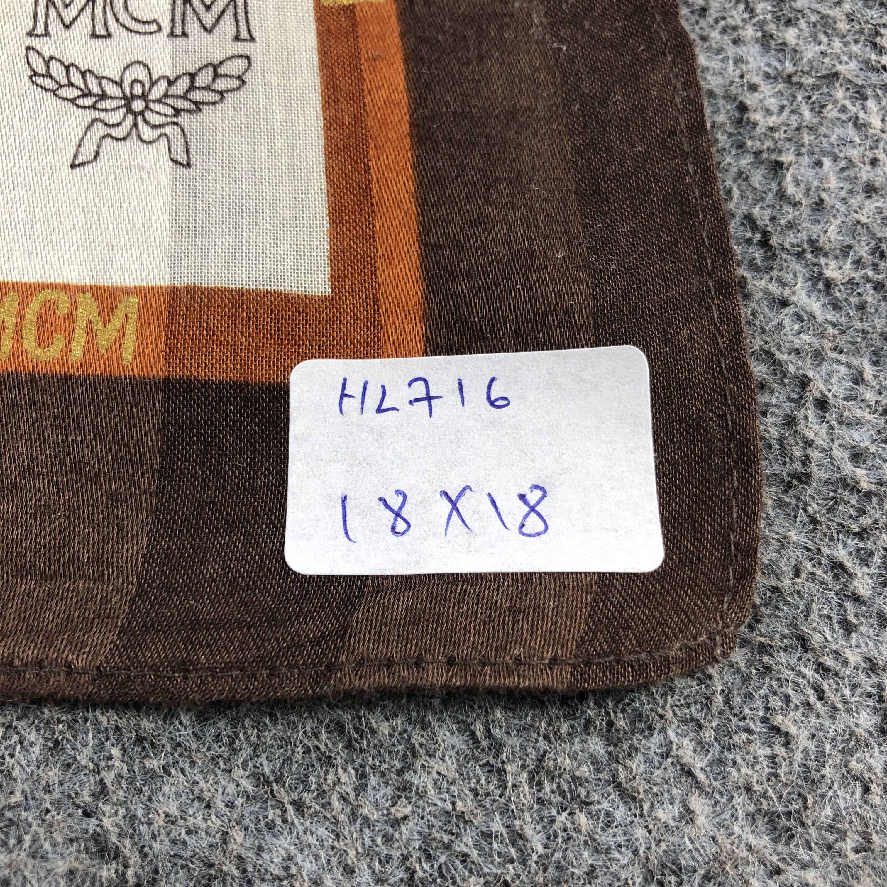 MCM × Vintage MCM Monogram Handkerchief Neckerchief Bandana H2716 Size ONE SIZE - 5 Thumbnail